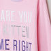Juniors Text Embroidered Velour Pyjama Set-Clothes Sets-thumbnail-2