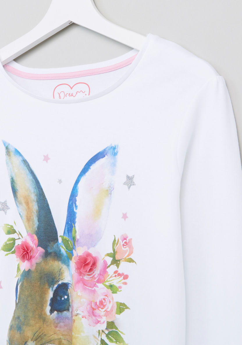 Juniors Bunny Pyjama Set-Clothes Sets-image-2