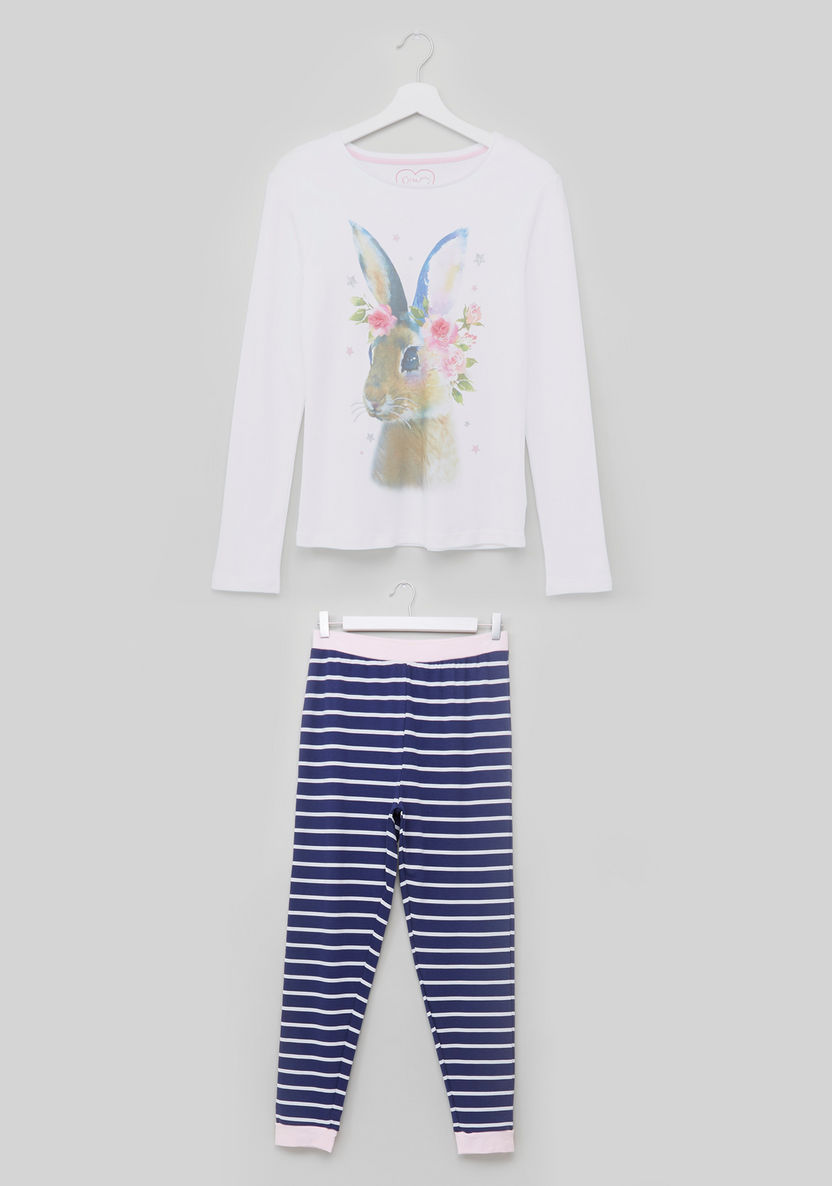 Juniors Bunny Pyjama Set-Clothes Sets-image-0