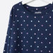 Juniors Polka Dot Printed T-shirt and Pyjama Set-Nightwear-thumbnail-2