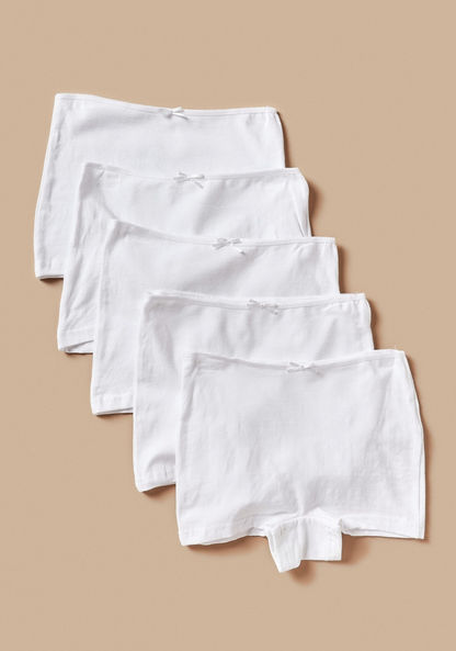 Juniors Basic Boxers with Bow Detail - Set of 5