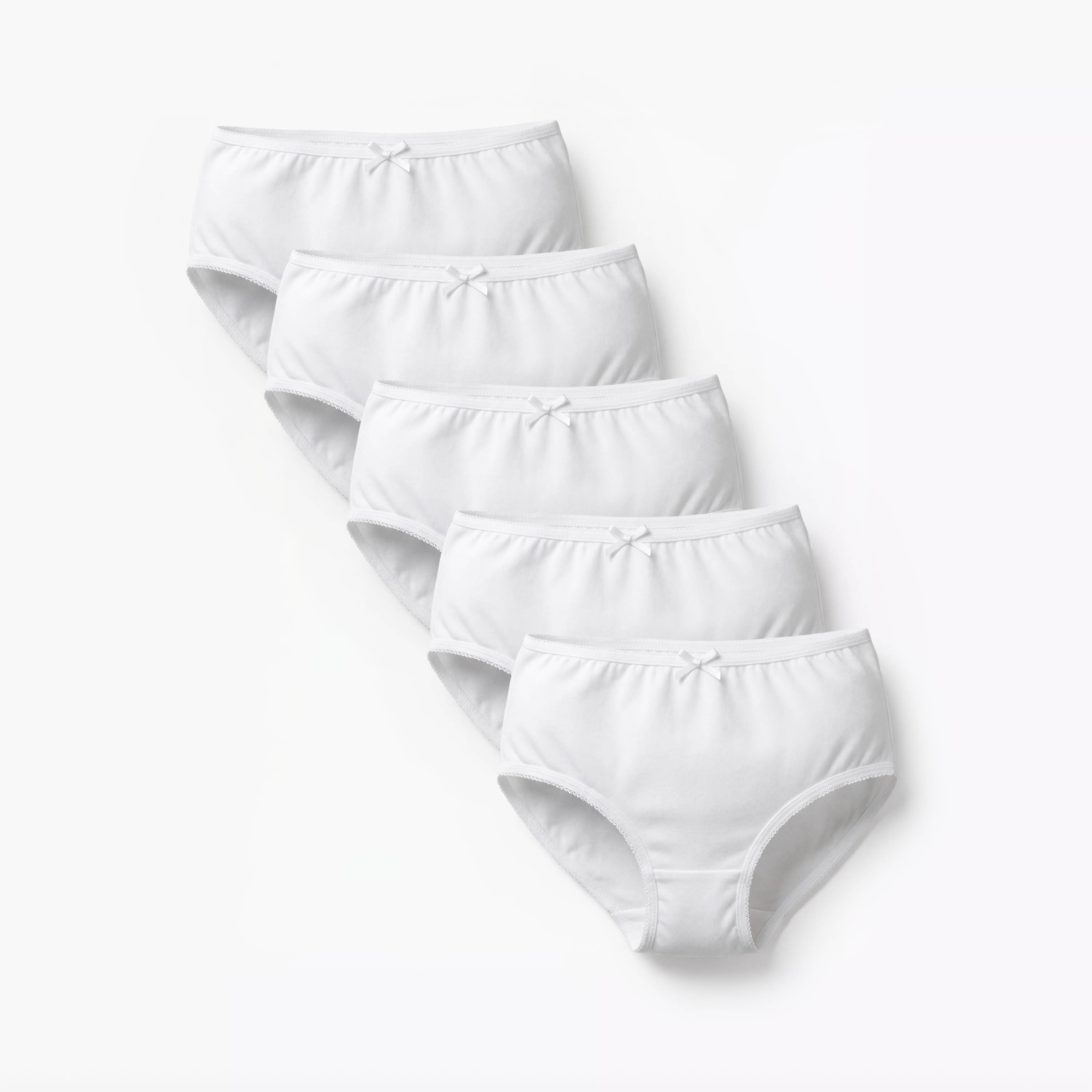 سراويل داخلية سادة بتفاصيل صدفية من جونيورز- طقم من 5 قطع-girls-clothing-multipacks-image-3