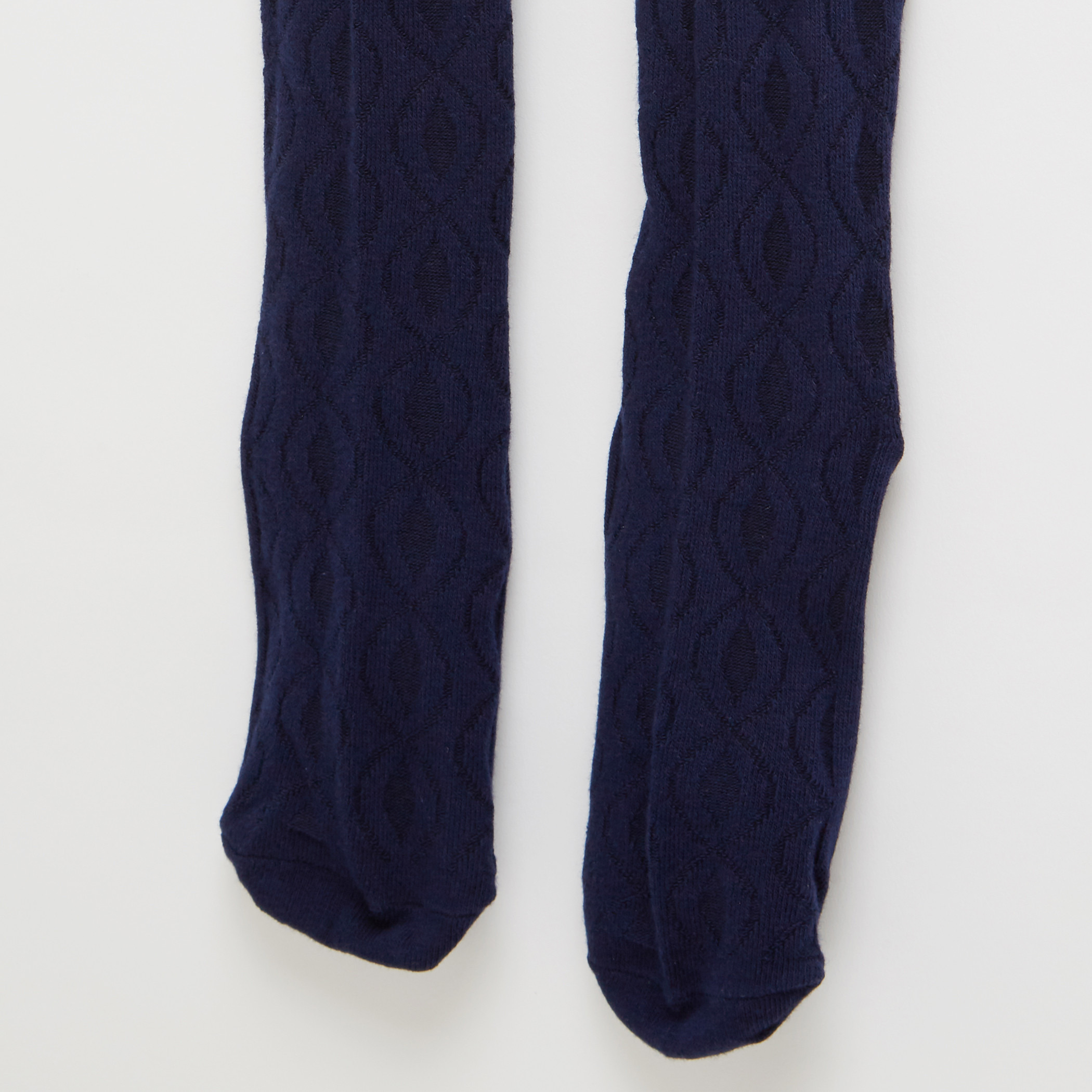 Juniors Textured Closed Feet Tights-girls-accessories-socks-image-3