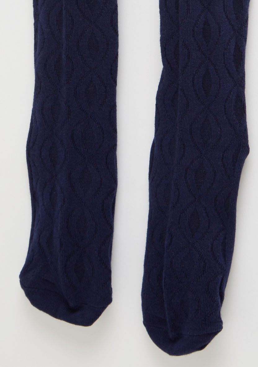 Juniors Textured Closed Feet Tights-Socks-image-2