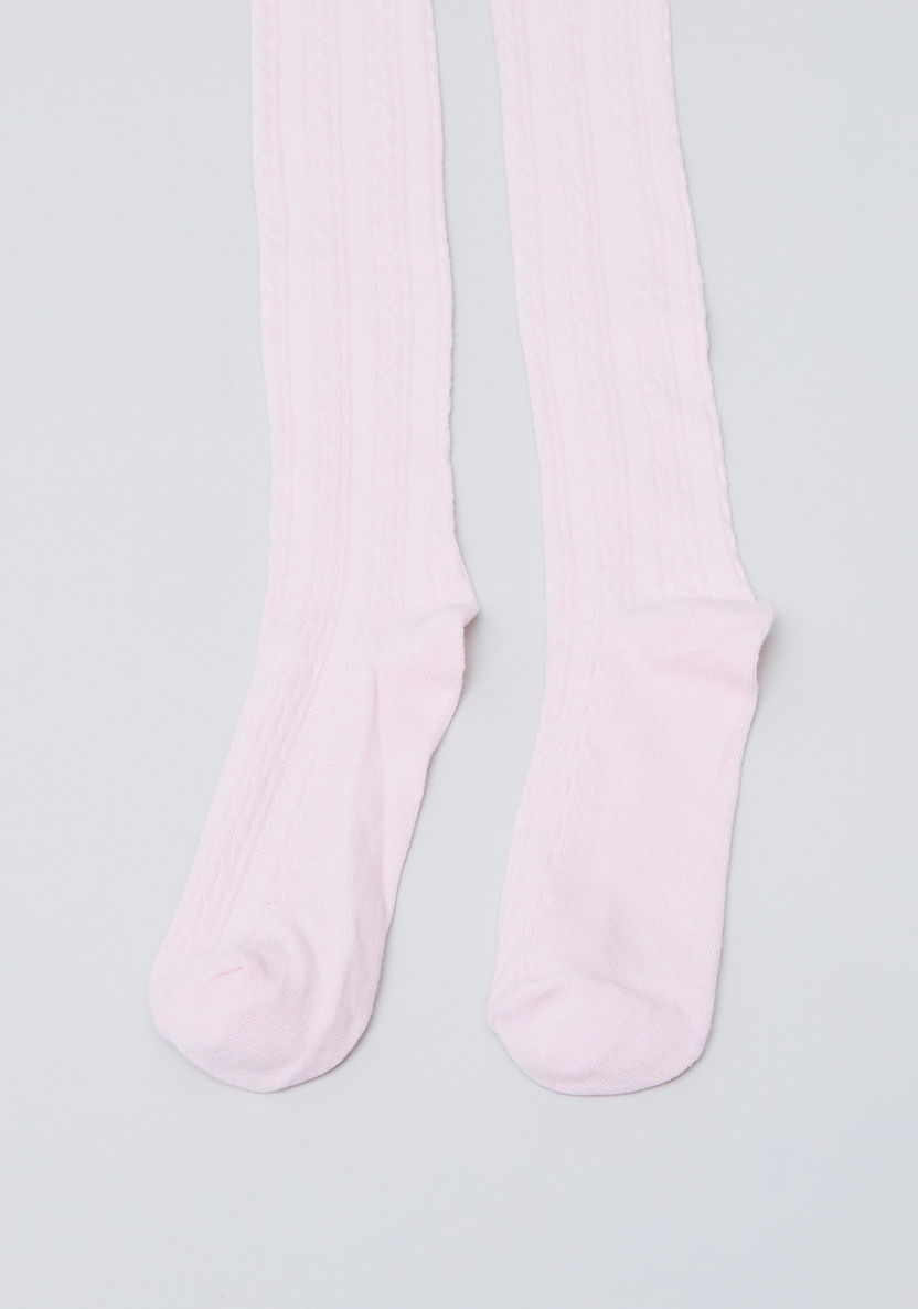 Juniors Jacquard Cotton Tights - Set of 2-Socks-image-1