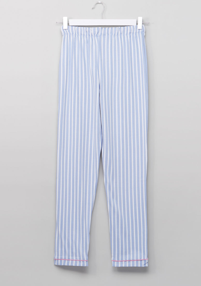 Barbie Striped Shirt and Pyjama Set-Nightwear-image-6