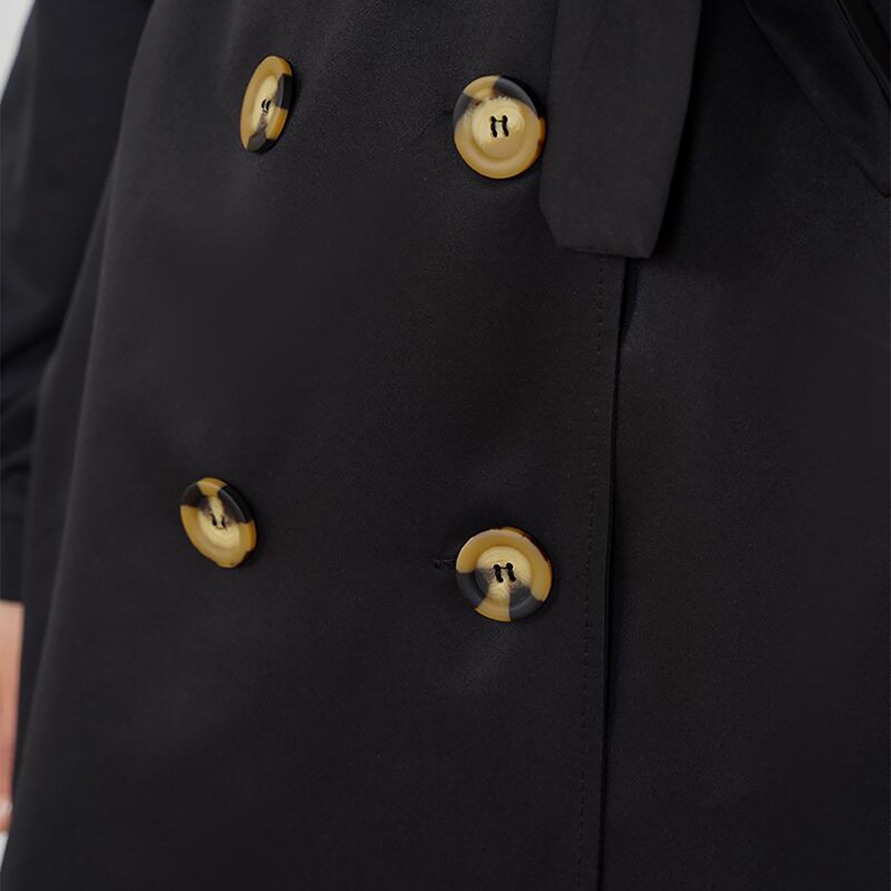 Bigdart Lapel collar Women's Double Breasted Overcoat with Hijab-women-clothing-coatsandjackets-coats-image-8