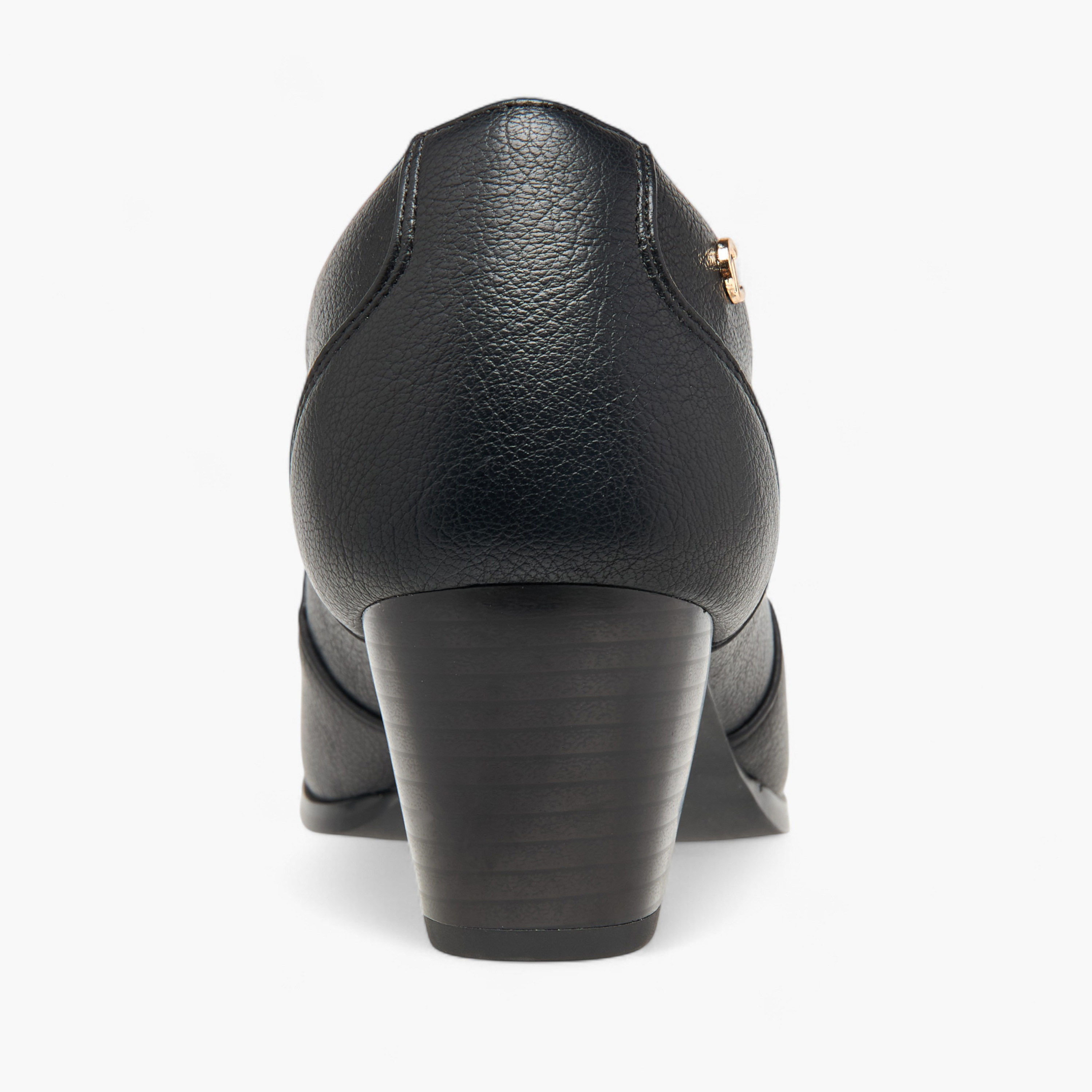 Le Confort Textured Slip-On Ankle Boots with Block Heels-women-shoes-boots-image-5