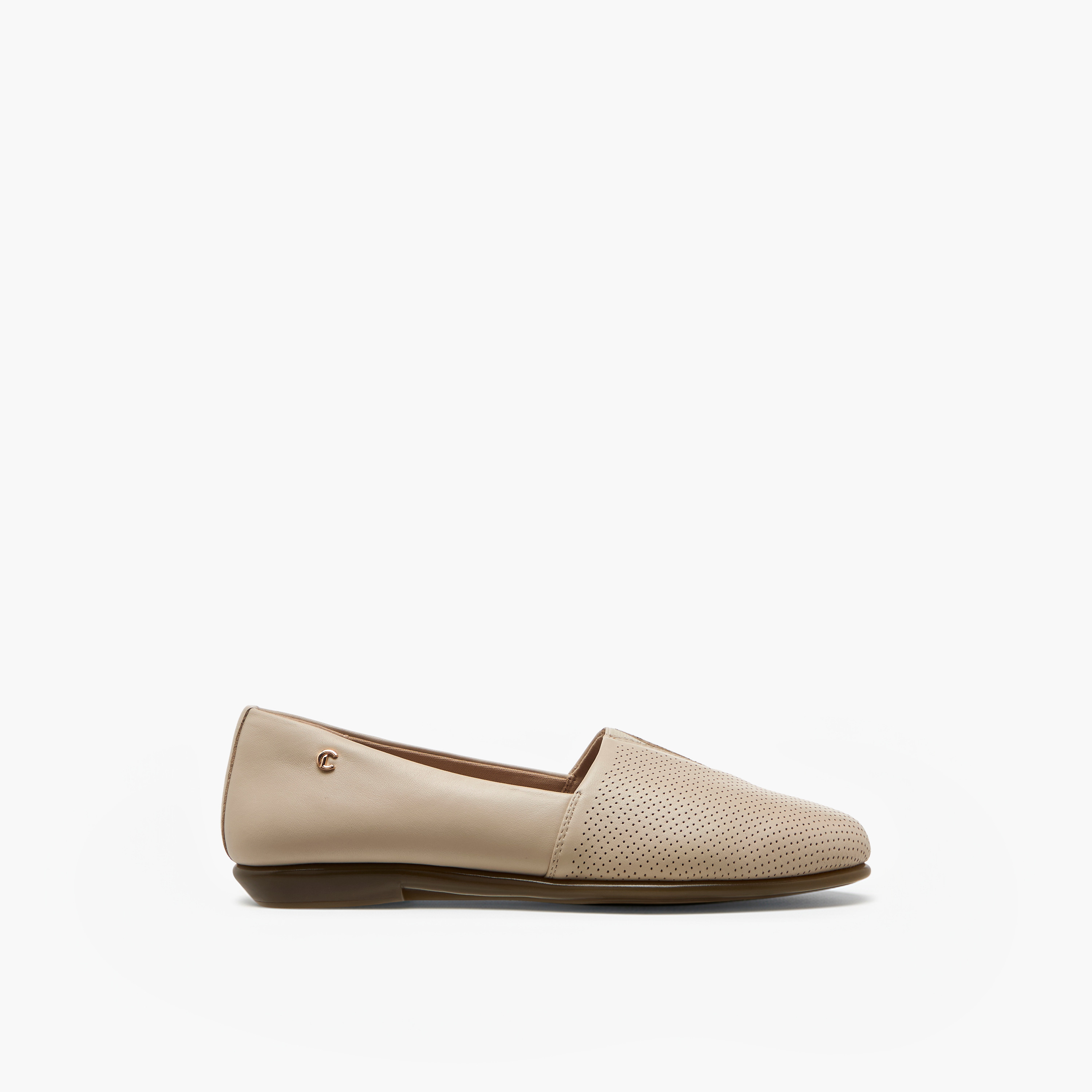 Le Confort Women Perforated Leather Loafers-women-shoes-flats-loafers-image-3