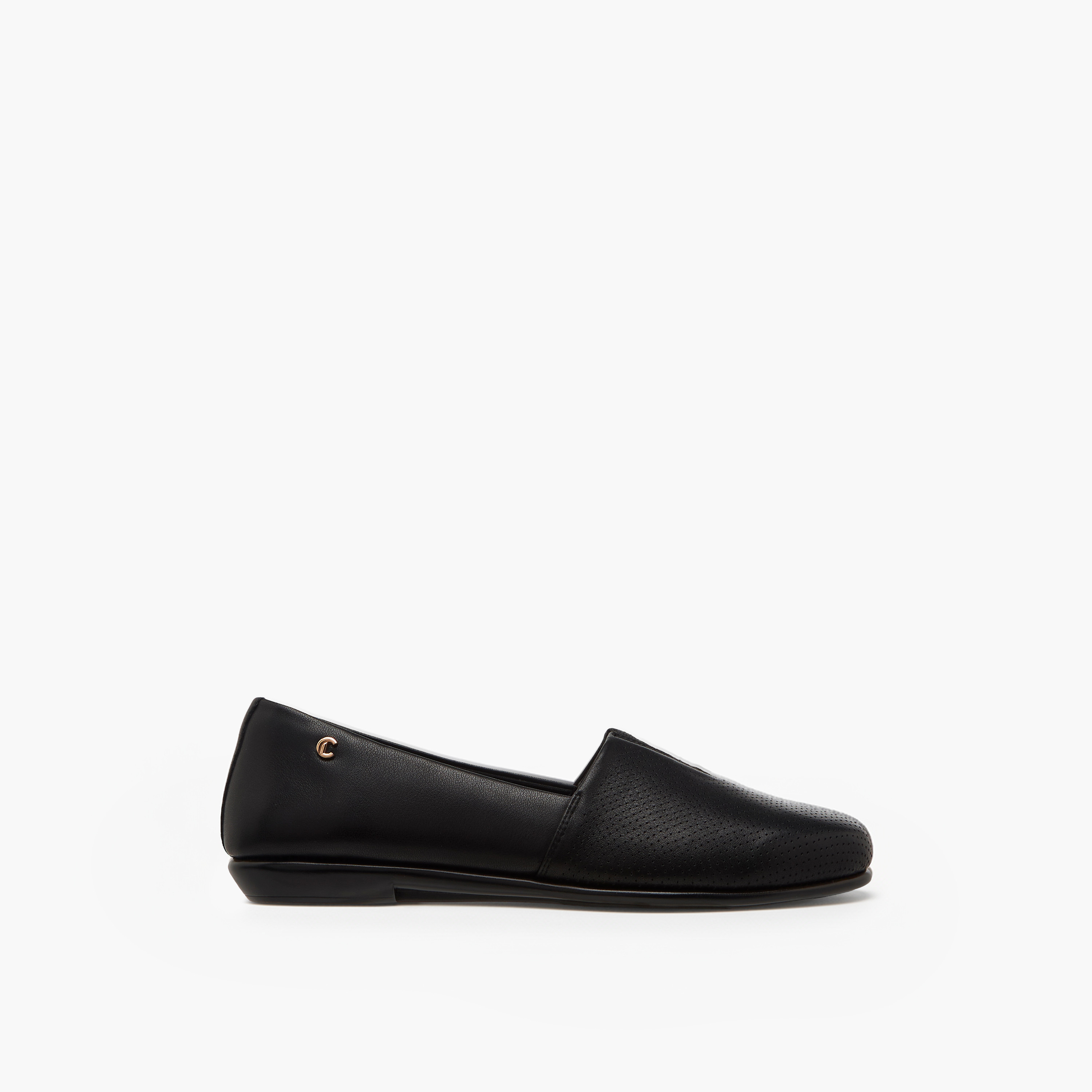 Le Confort Women Perforated Leather Loafers-women-shoes-flats-loafers-image-3