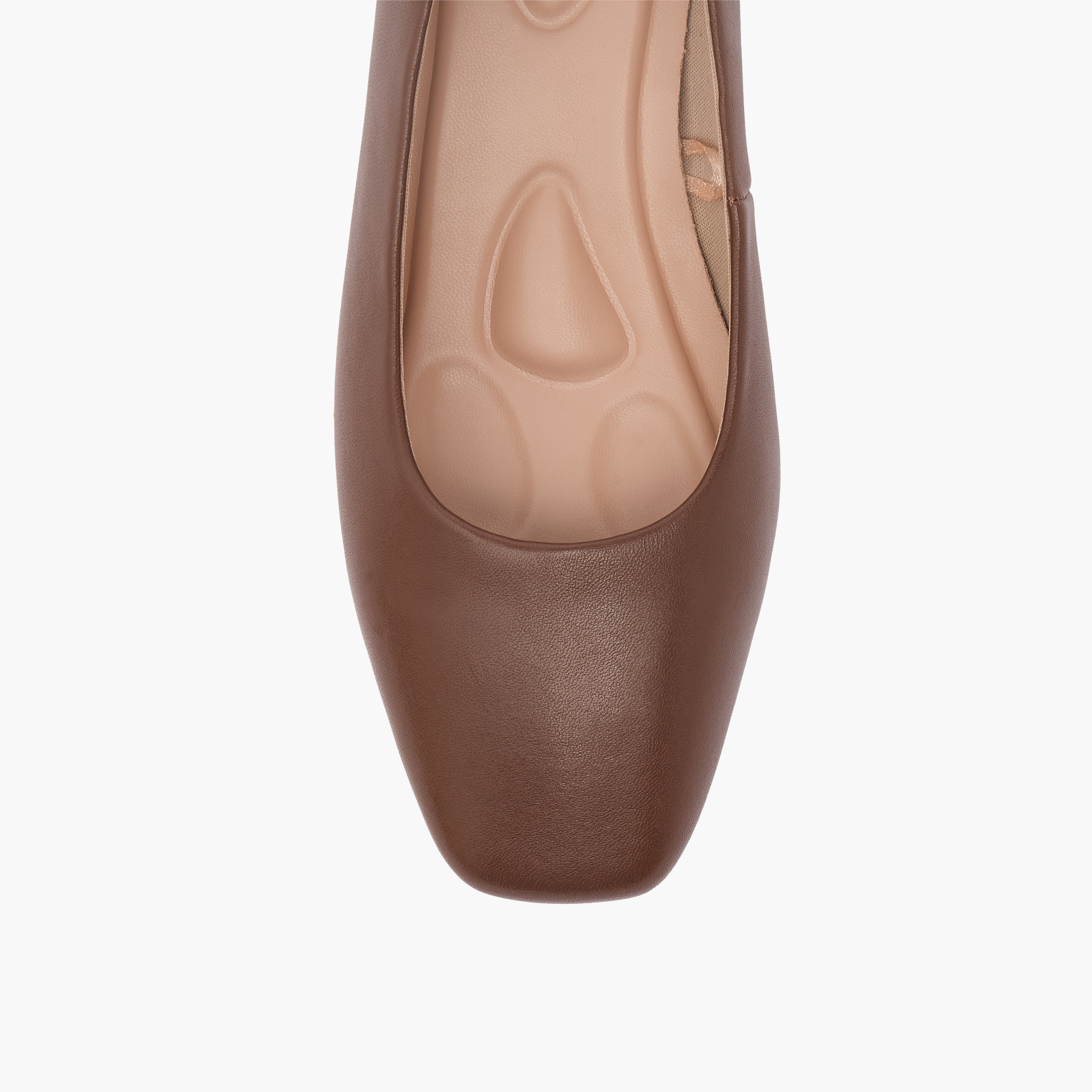 حذاء جلد سهل الارتداء سادة بكعب سميك من لو كونفورت -women-shoes-heels-image-4