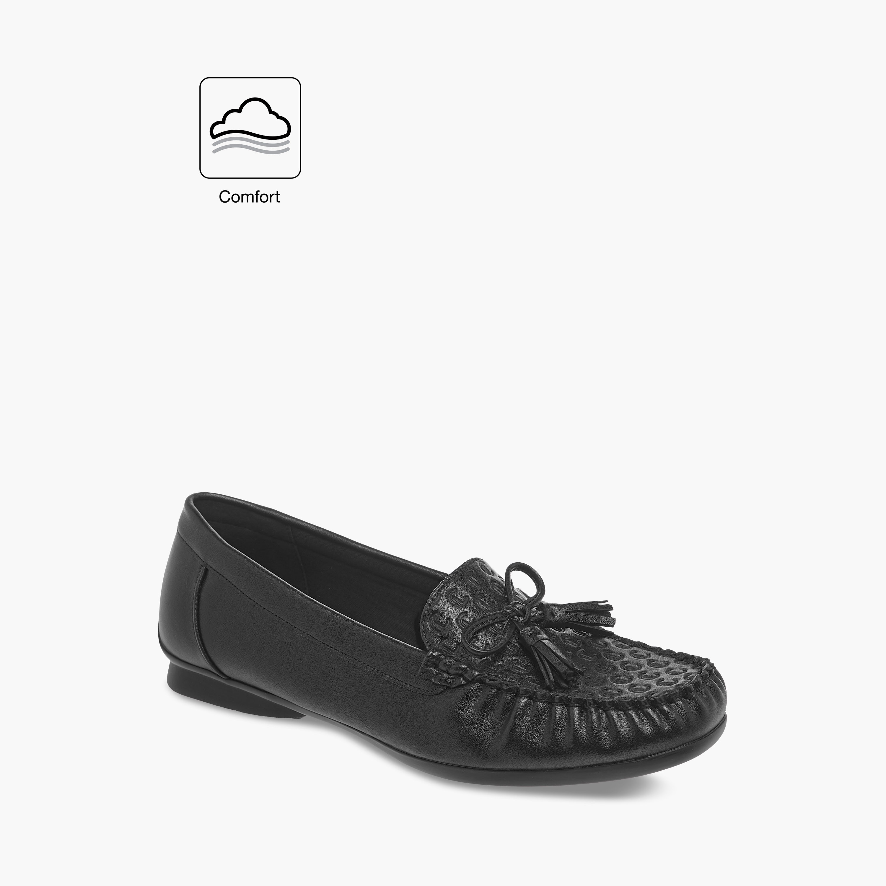 Le Confort Bow Accent Slip-On Comfort Moccasins-women-shoes-flats-loafers-image-2