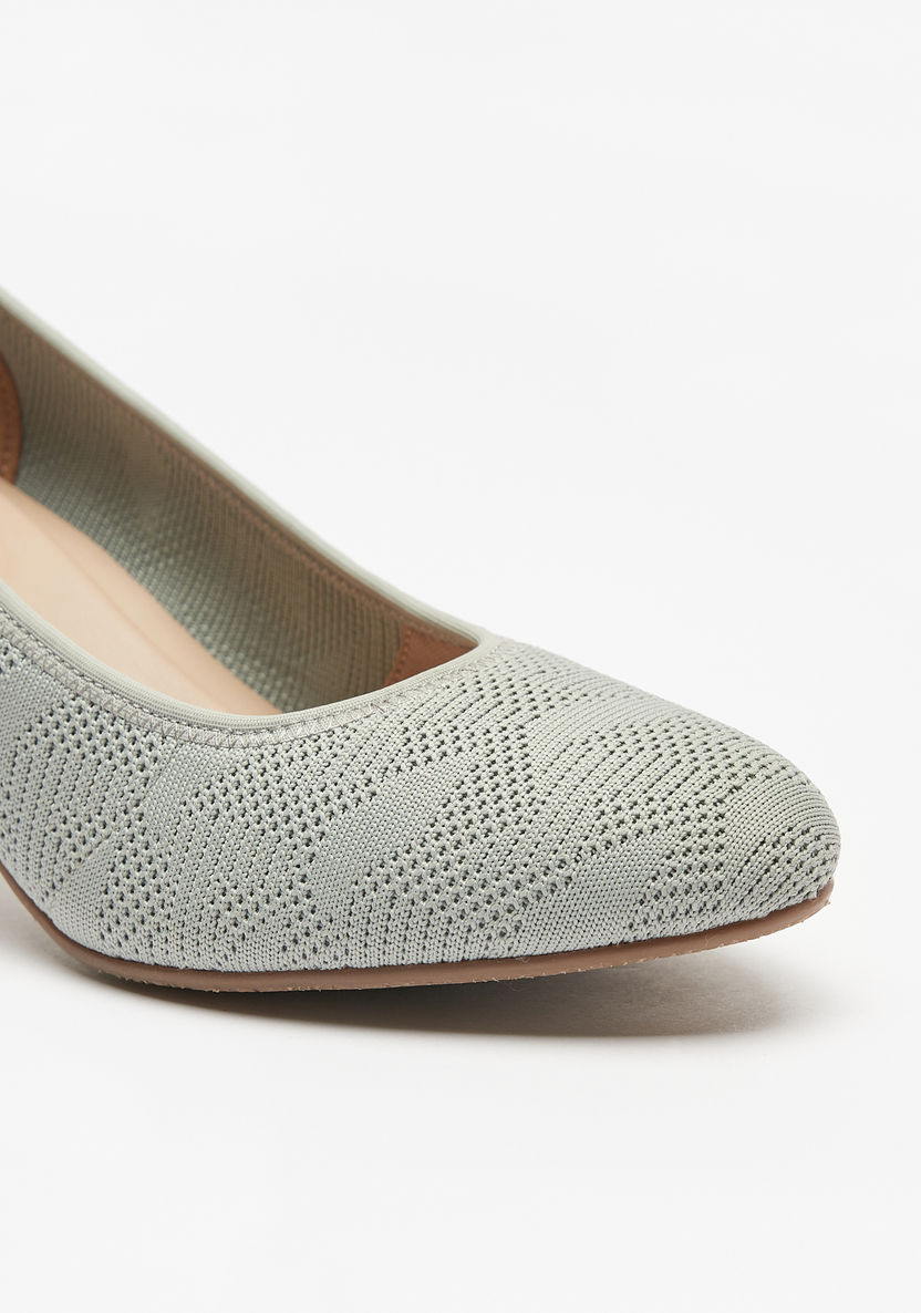 Le Confort Textured Slip-On Pumps with Stiletto Heels-Women%27s Heel Shoes-image-6