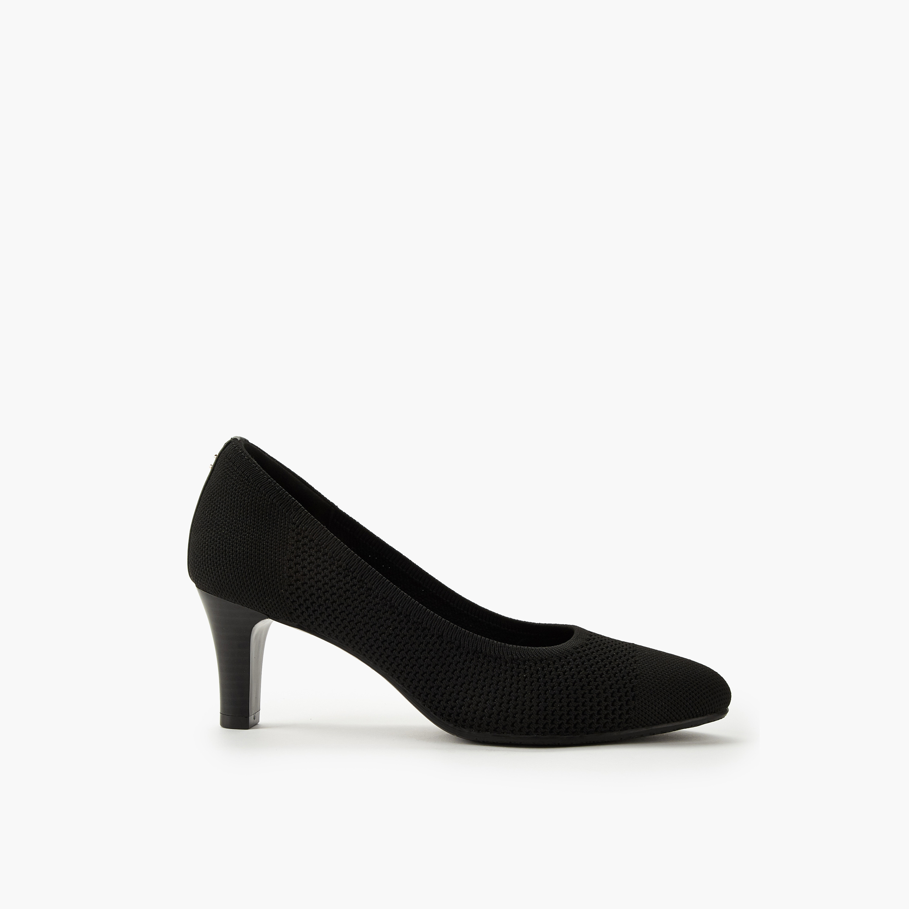 حذاء كلاسيكي فلاي نيت سهل الارتداء بارز الملمس بكعب مخروطي من لو كونفورت-women-shoes-heels-image-3
