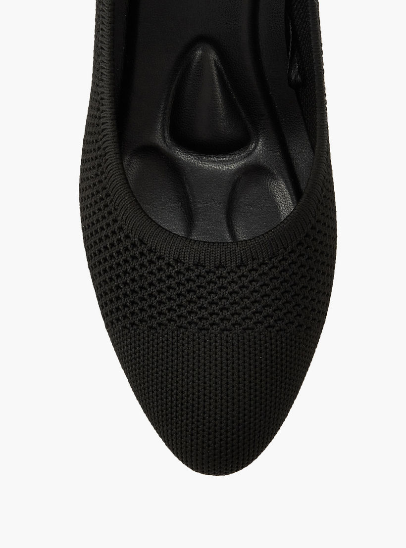 حذاء كلاسيكي فلاي نيت سهل الارتداء بارز الملمس بكعب مخروطي من لو كونفورت-women-shoes-heels-image-4