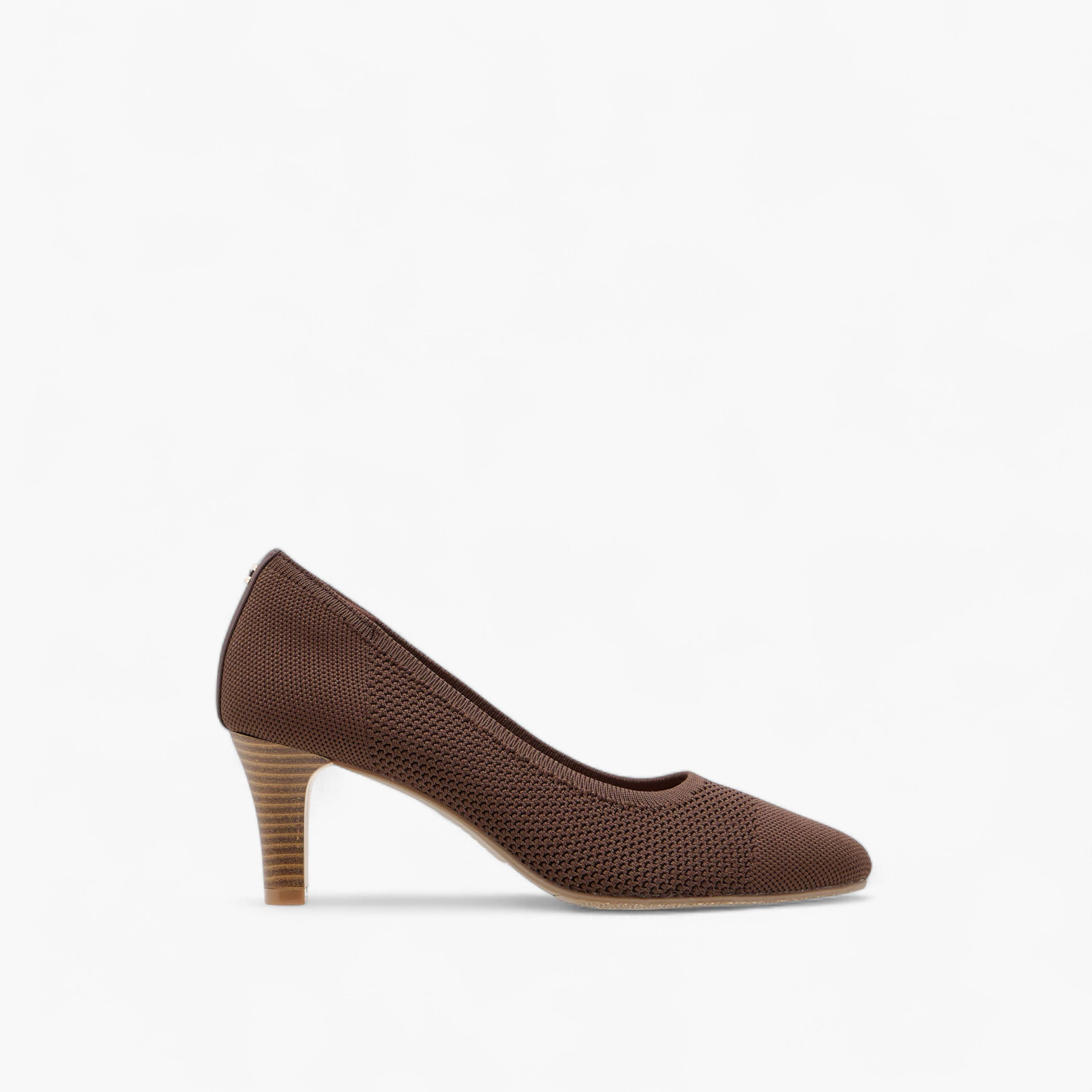 حذاء كلاسيكي فلاي نيت سهل الارتداء بارز الملمس بكعب مخروطي من لو كونفورت-women-shoes-heels-image-3