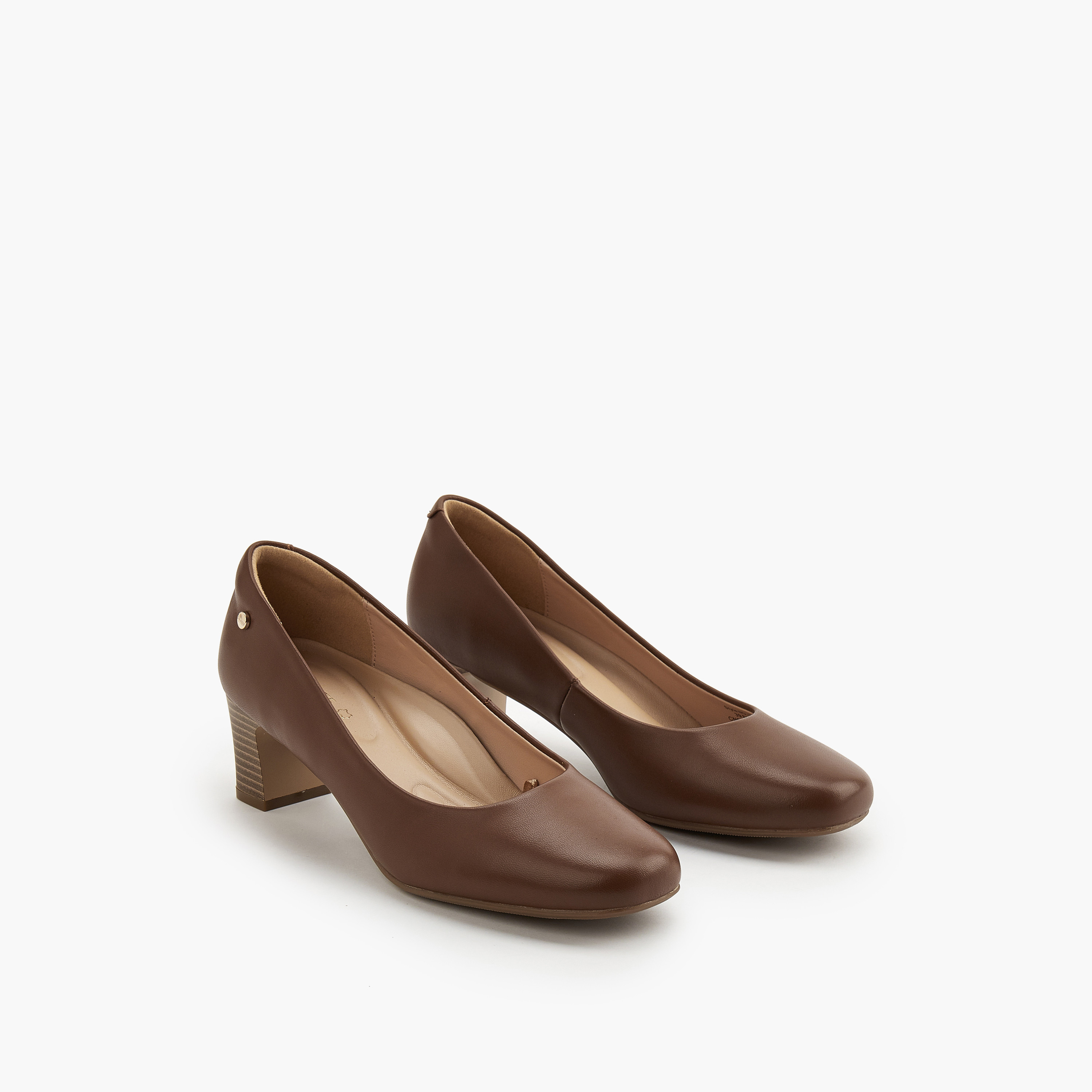 Celeste Solid Slip-On Pumps with Block Heel-women-shoes-heels-image-1