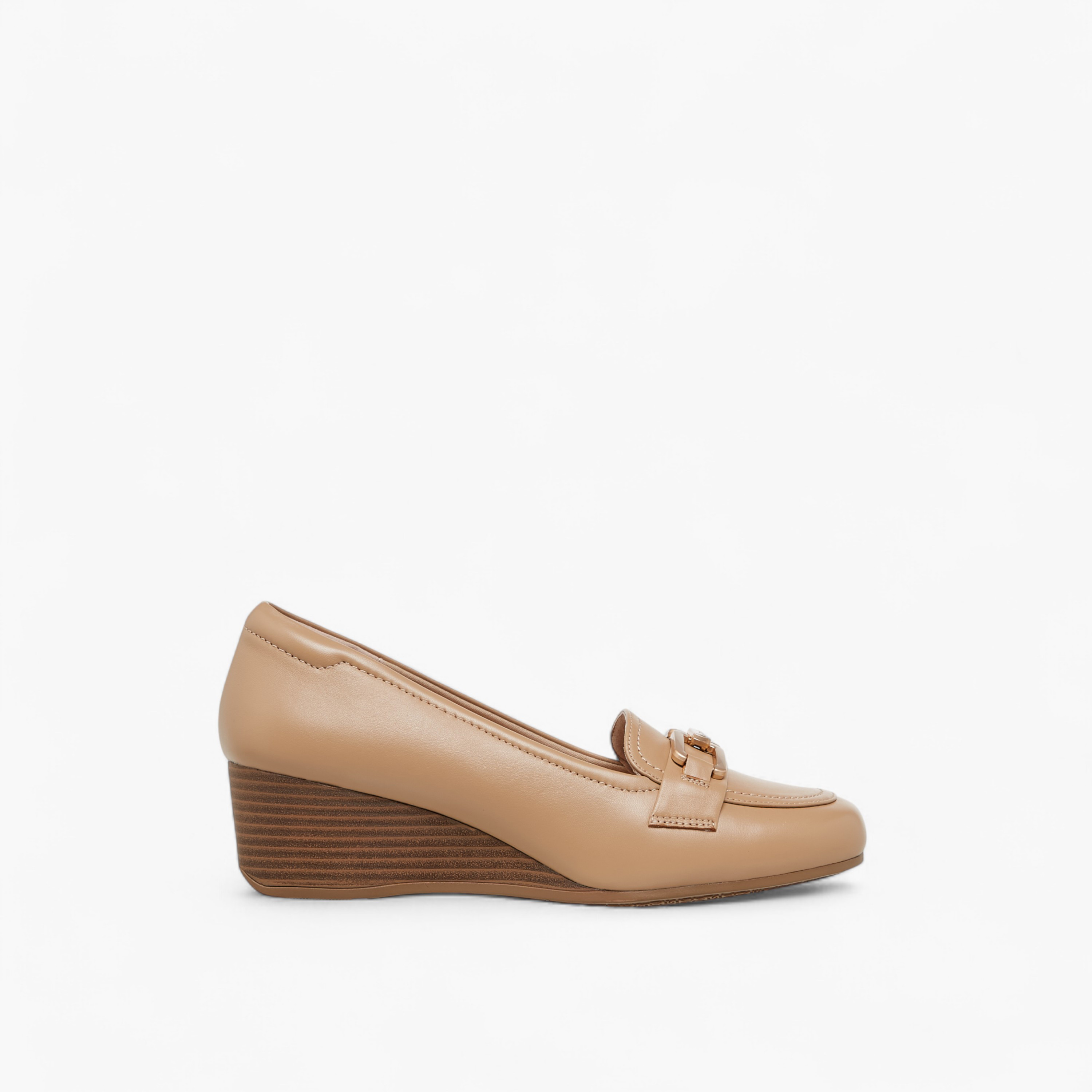 Le Confort Metal Accent Slip-On Loafers with Wedge Heel-women-shoes-heels-image-3