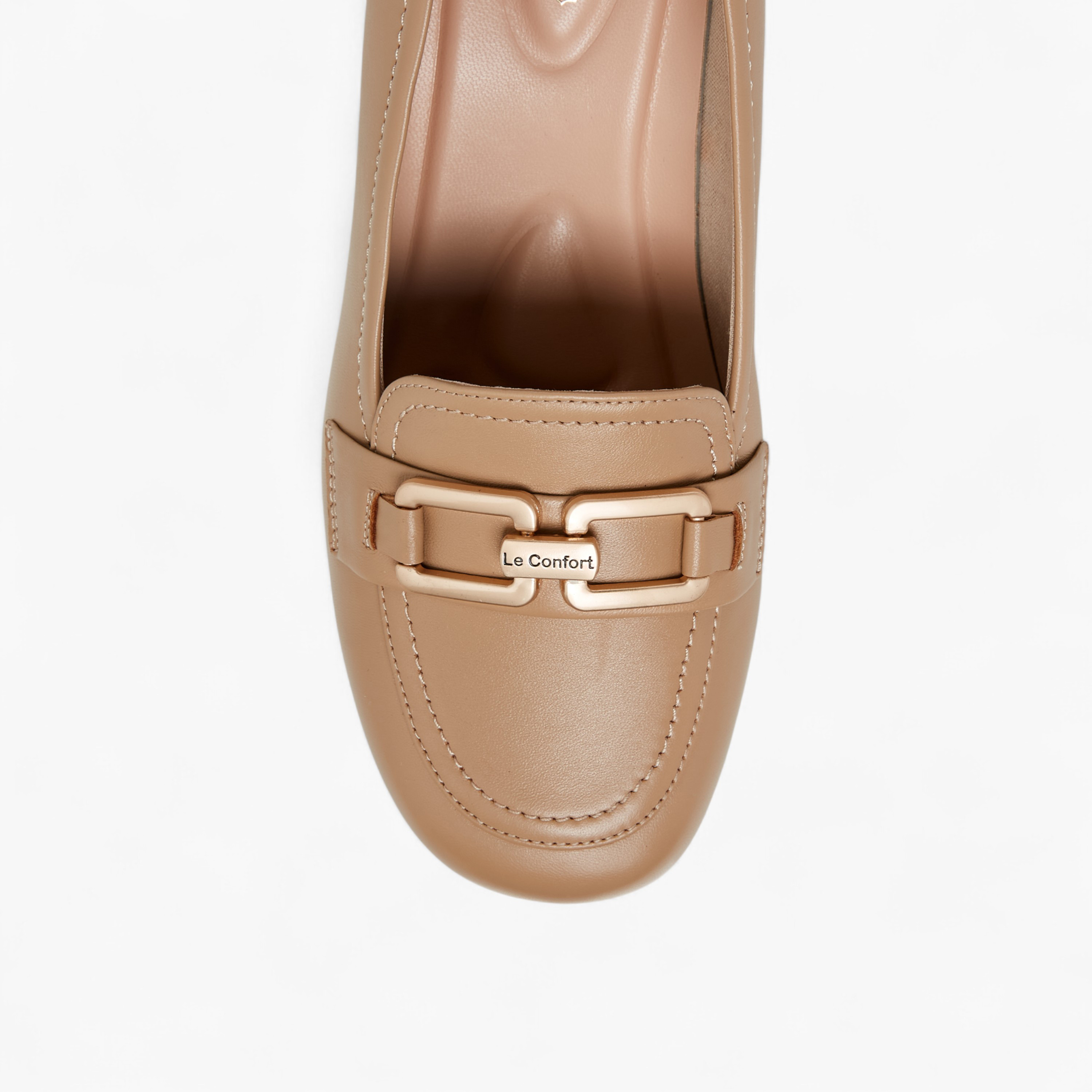 Le Confort Metal Accent Slip-On Loafers with Wedge Heel-women-shoes-heels-image-4