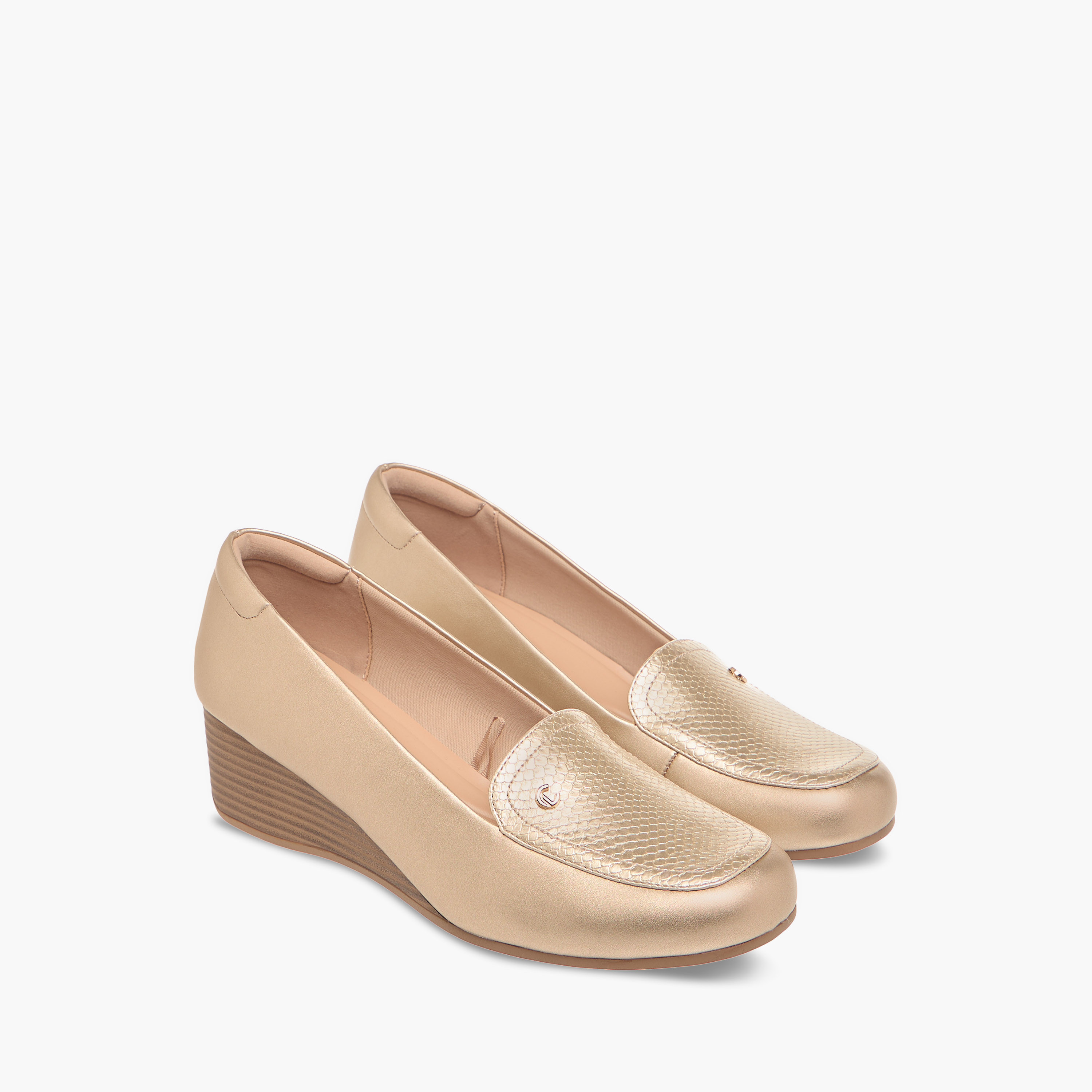 Le Confort Wedge Heeled Comfort Slip-On Shoes-women-shoes-heels-image-1