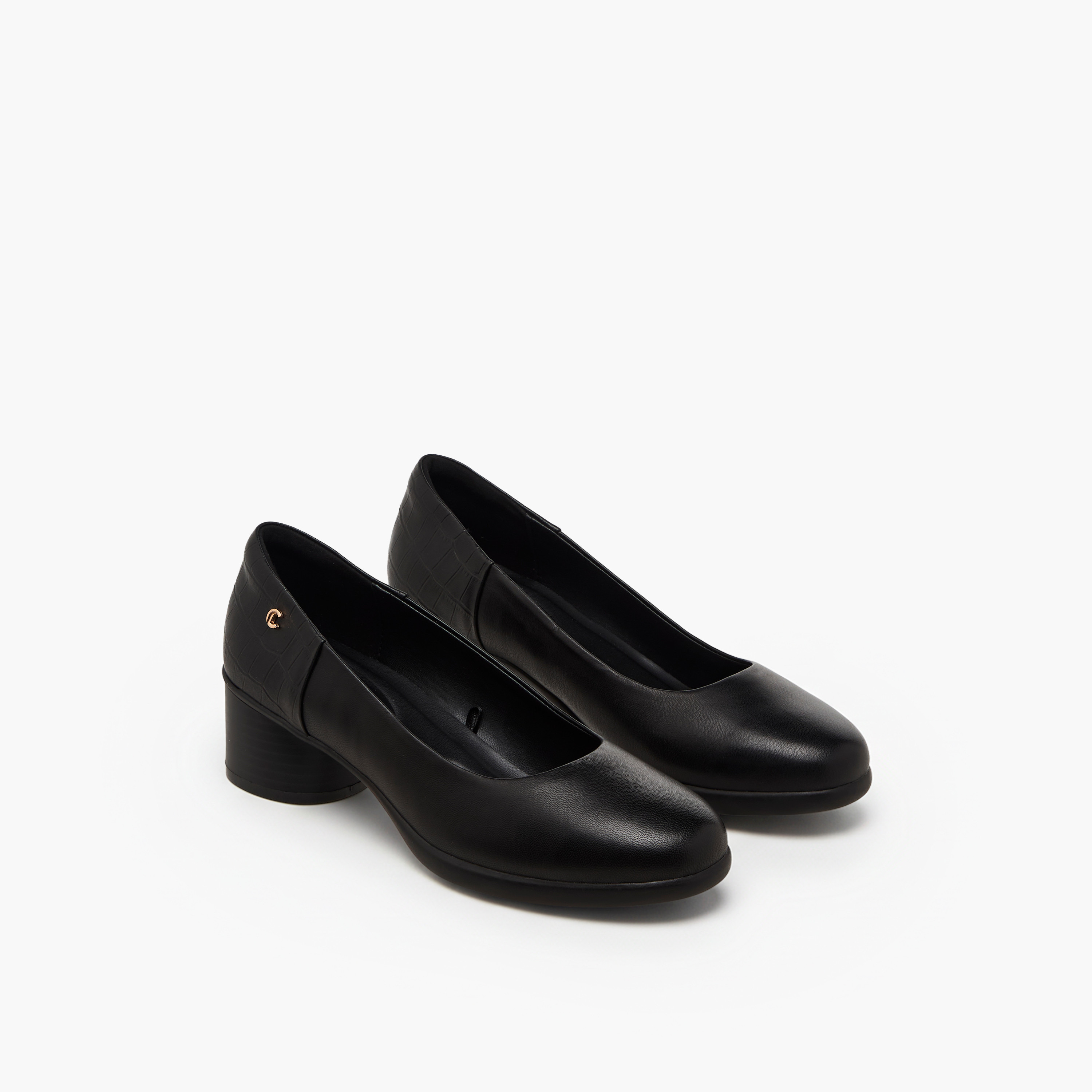 Le Confort Women Leather Block Heel Shoes-women-shoes-sandals-heeled-image-1