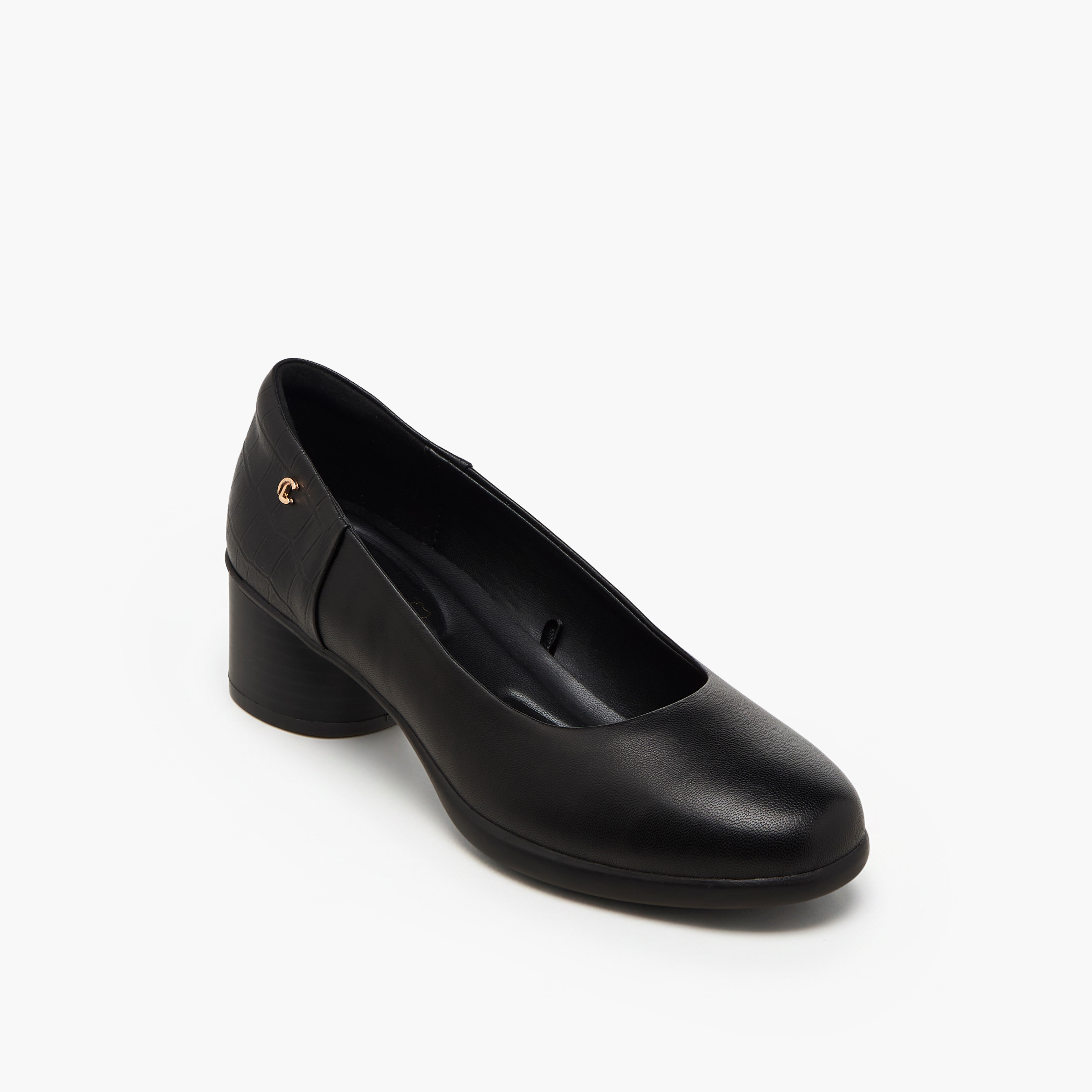 Le Confort Women Leather Block Heel Shoes-women-shoes-sandals-heeled-image-2