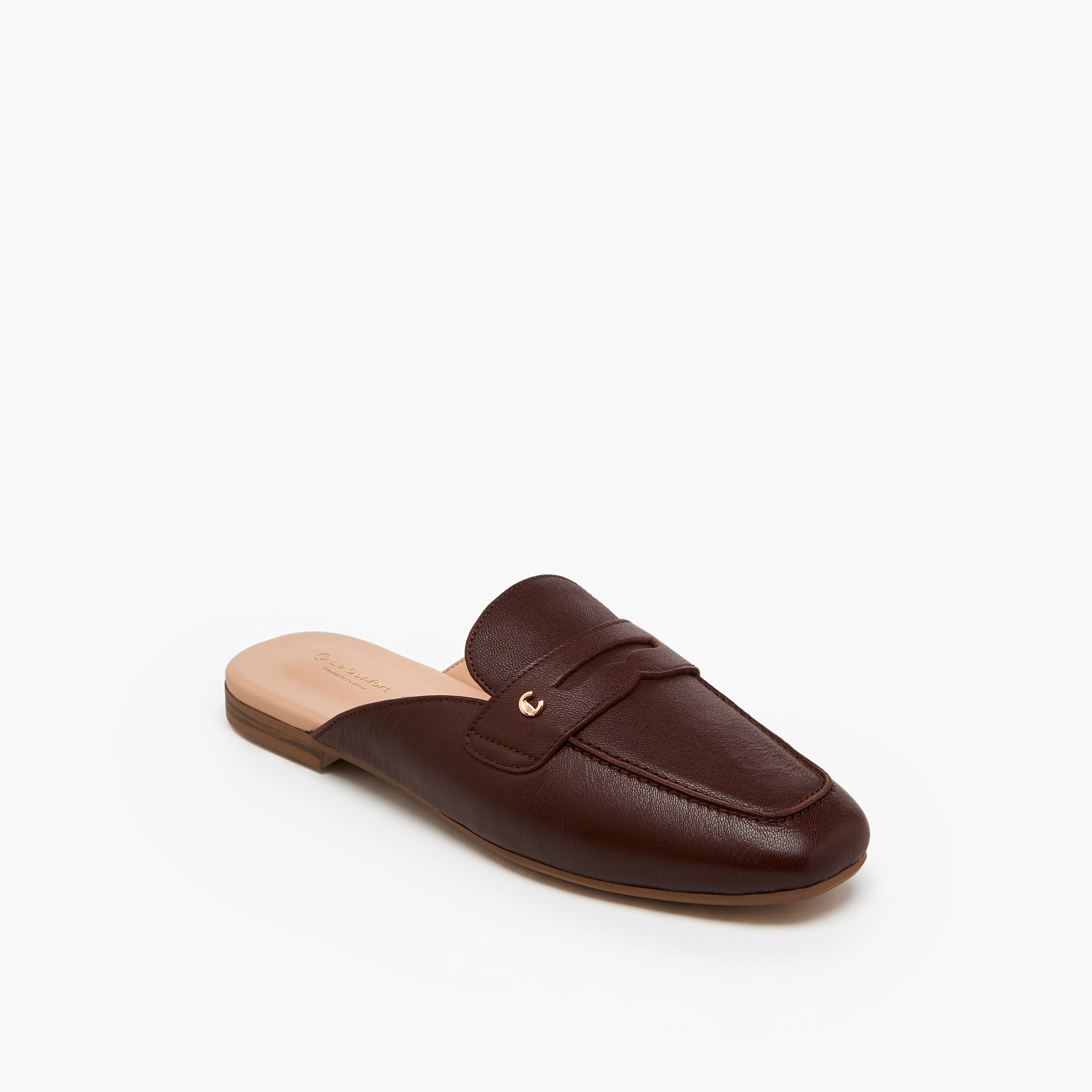 Le Confort Women Leather Slip-On Mules-women-shoes-flats-mules-image-2