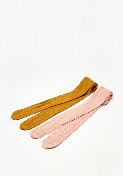 Textured Stockings - Set of 2-Girl%27s Socks & Tights-image-0