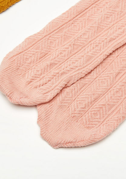 Textured Stockings - Set of 2-Girl%27s Socks & Tights-image-2