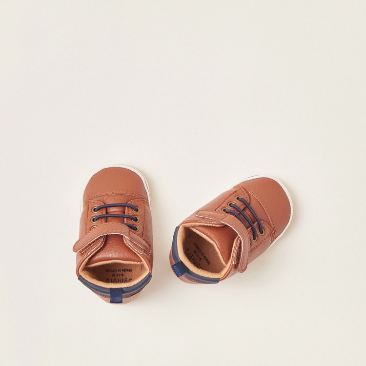 Juniors Textured Baby Shoes with Pull Tab