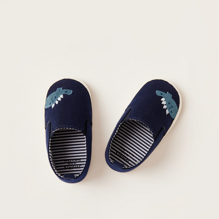 Juniors Embroidered Slip-On Baby Shoes