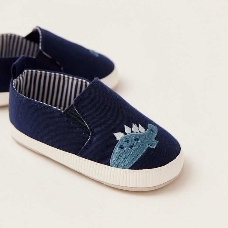Juniors Embroidered Slip-On Baby Shoes