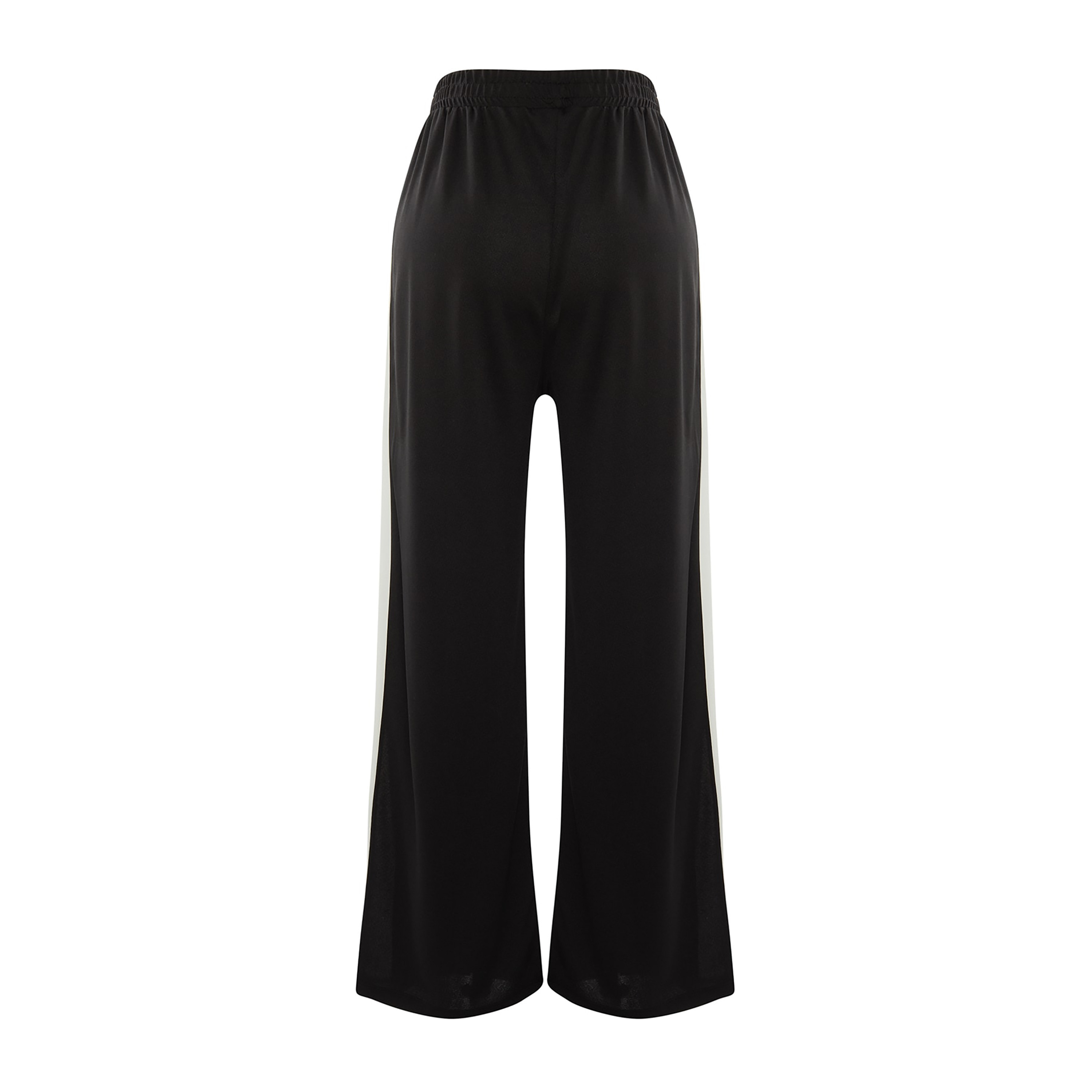 بنطلون نسائي أسود من ترينديول سادة بواسع الساق-women-clothing-bottoms-trousers-image-8