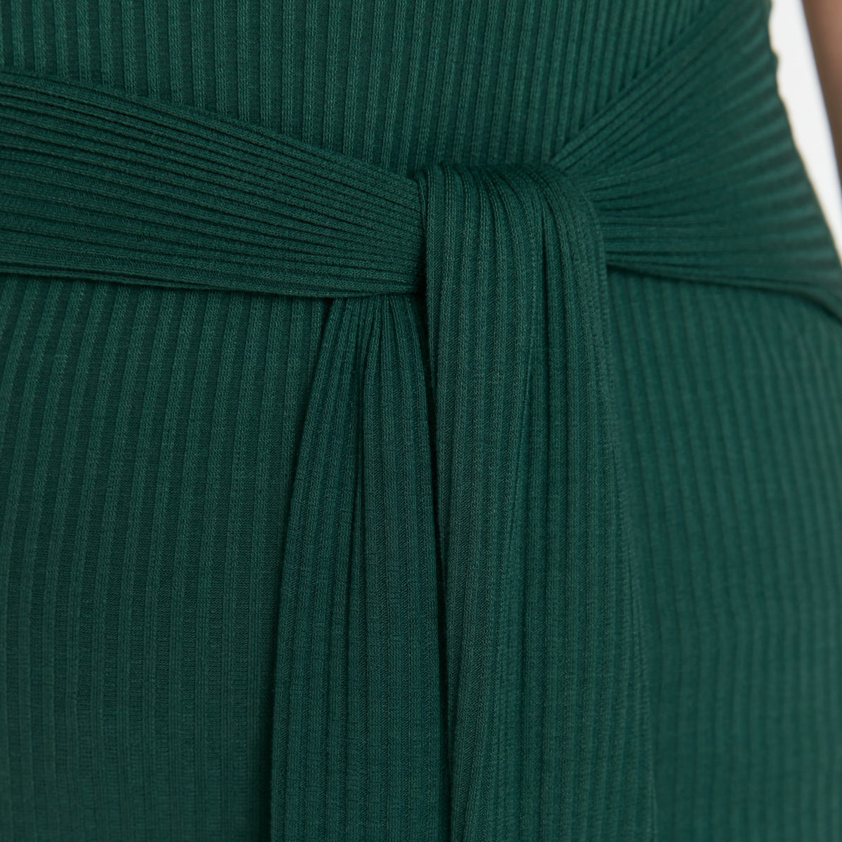 فستان ترينديول من ميدي بفتح ربط أمامي مع مضلع بلون أخضر للنساء-women-clothing-dresses-image-4