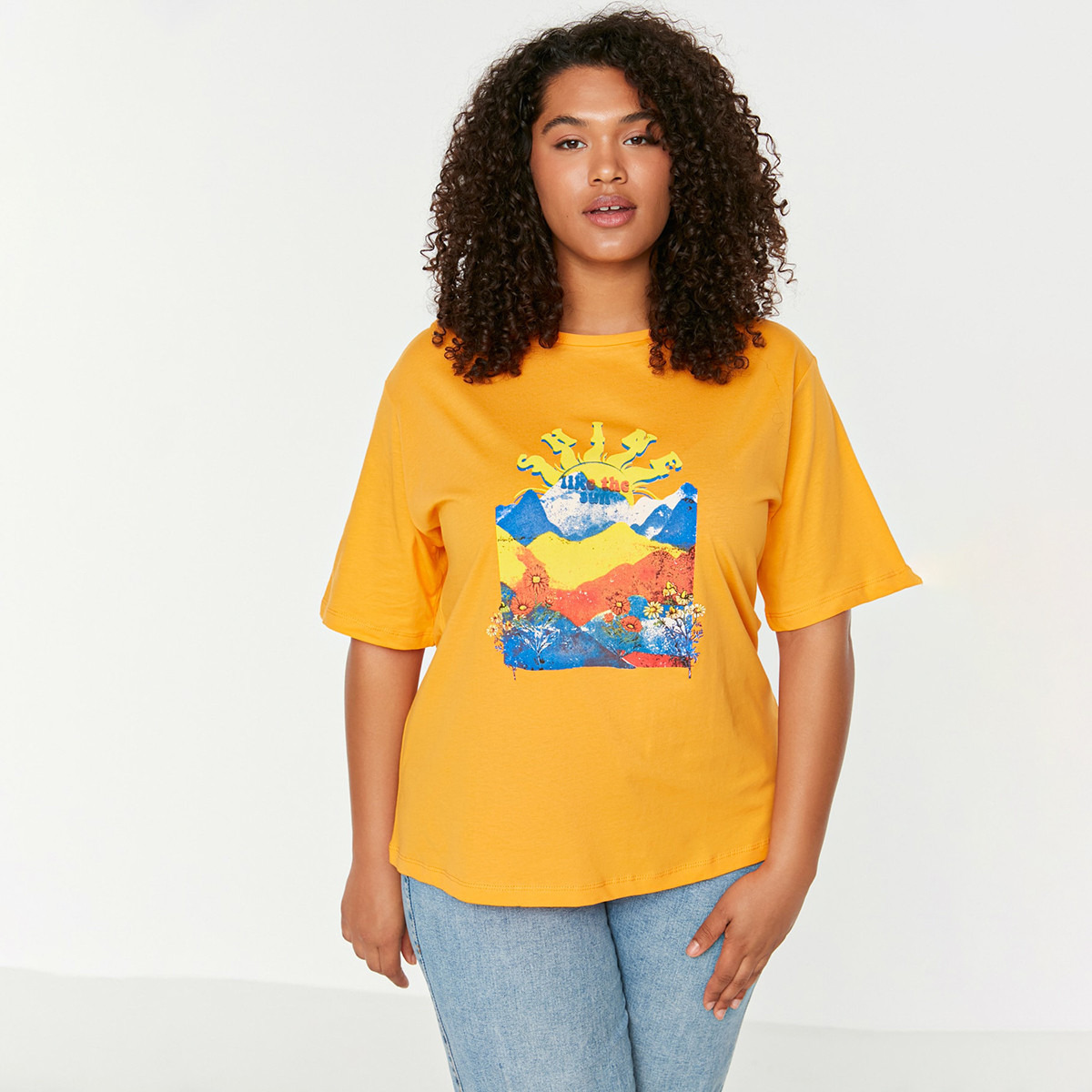 Orange t shirt clearance woman