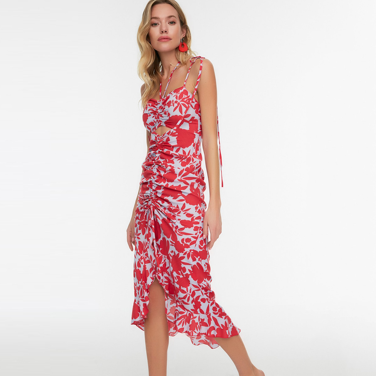 ترينديول نفسجي متوسط الطول فستان-women-clothing-dresses-image-3