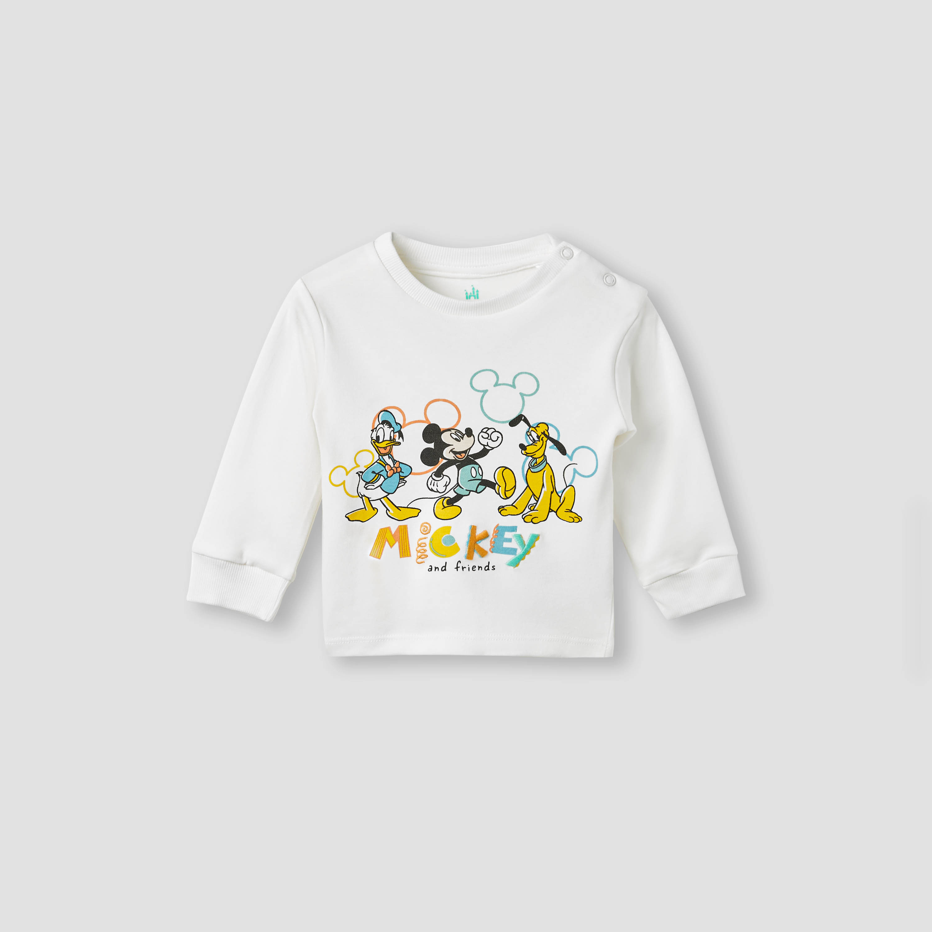Disney Mickey and Friends Print T-shirt and Pyjama Set-baby-boys-clothing-nightwear-pyjamasets-image-2