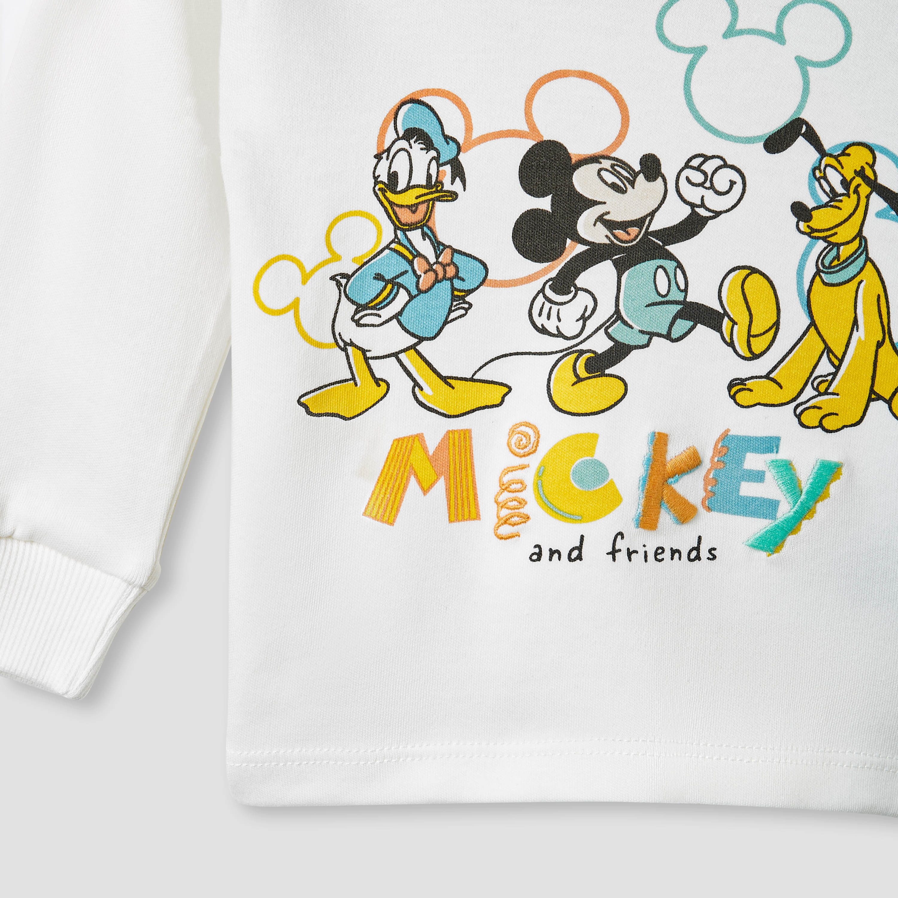 Disney Mickey and Friends Print T-shirt and Pyjama Set-baby-boys-clothing-nightwear-pyjamasets-image-5