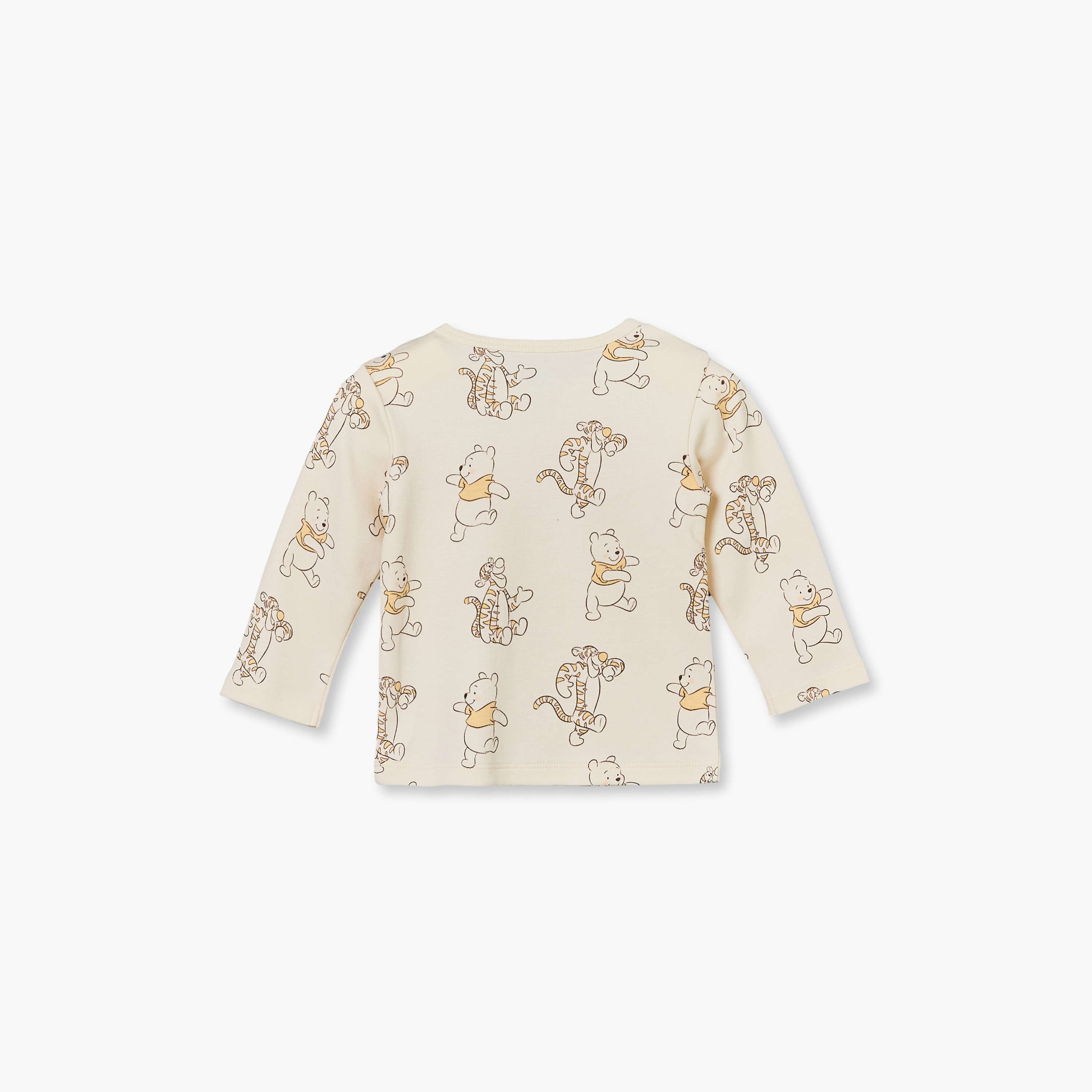 Disney Cotton Crew Neck Long Sleeves Pyjama Set with Winnie The Pooh Print-baby-boys-clothing-nightwear-pyjamasets-image-5