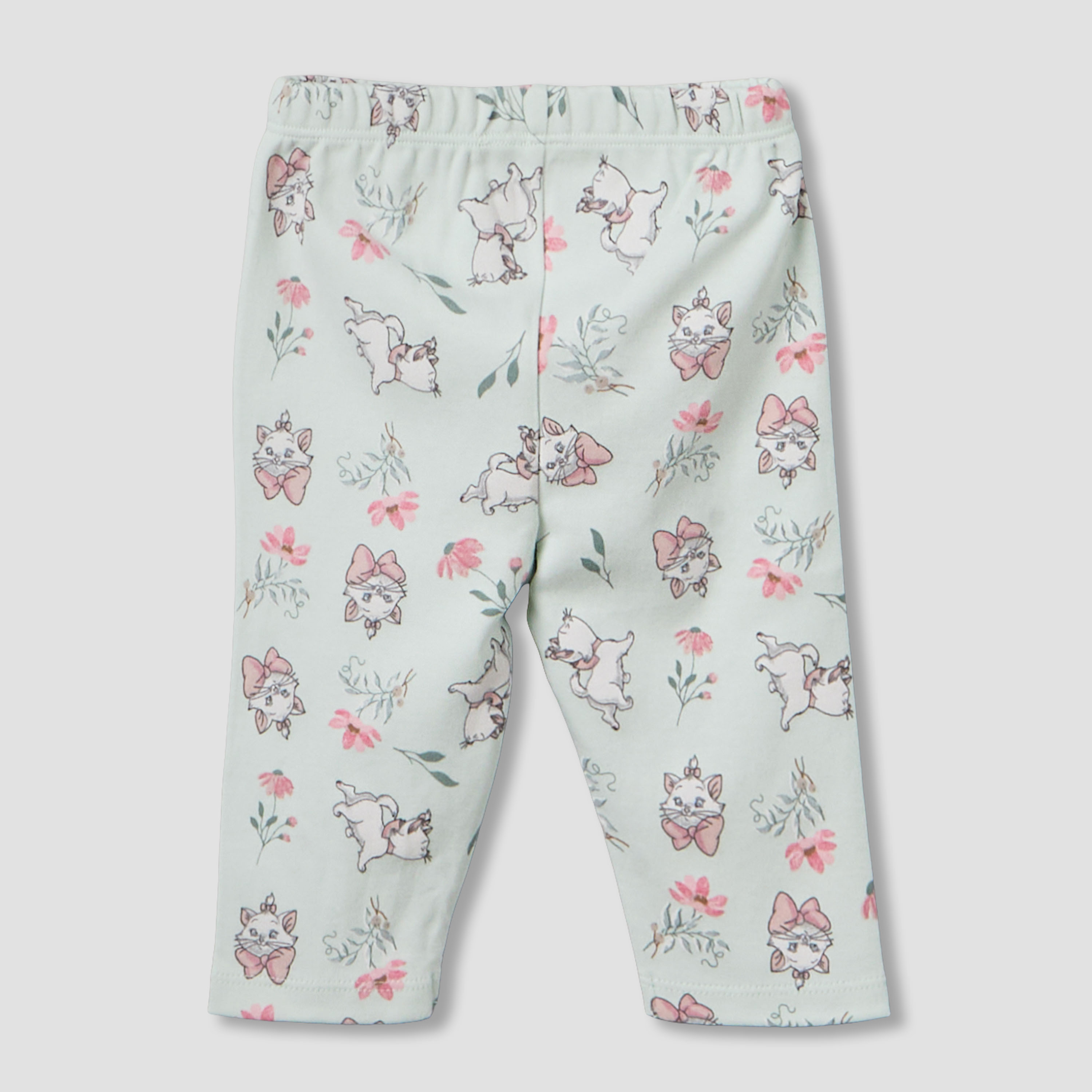 Disney Cotton Round Neck Long Sleeves Pyjama Set with Marie Print-baby-girls-clothing-nightwear-pyjamasets-image-6