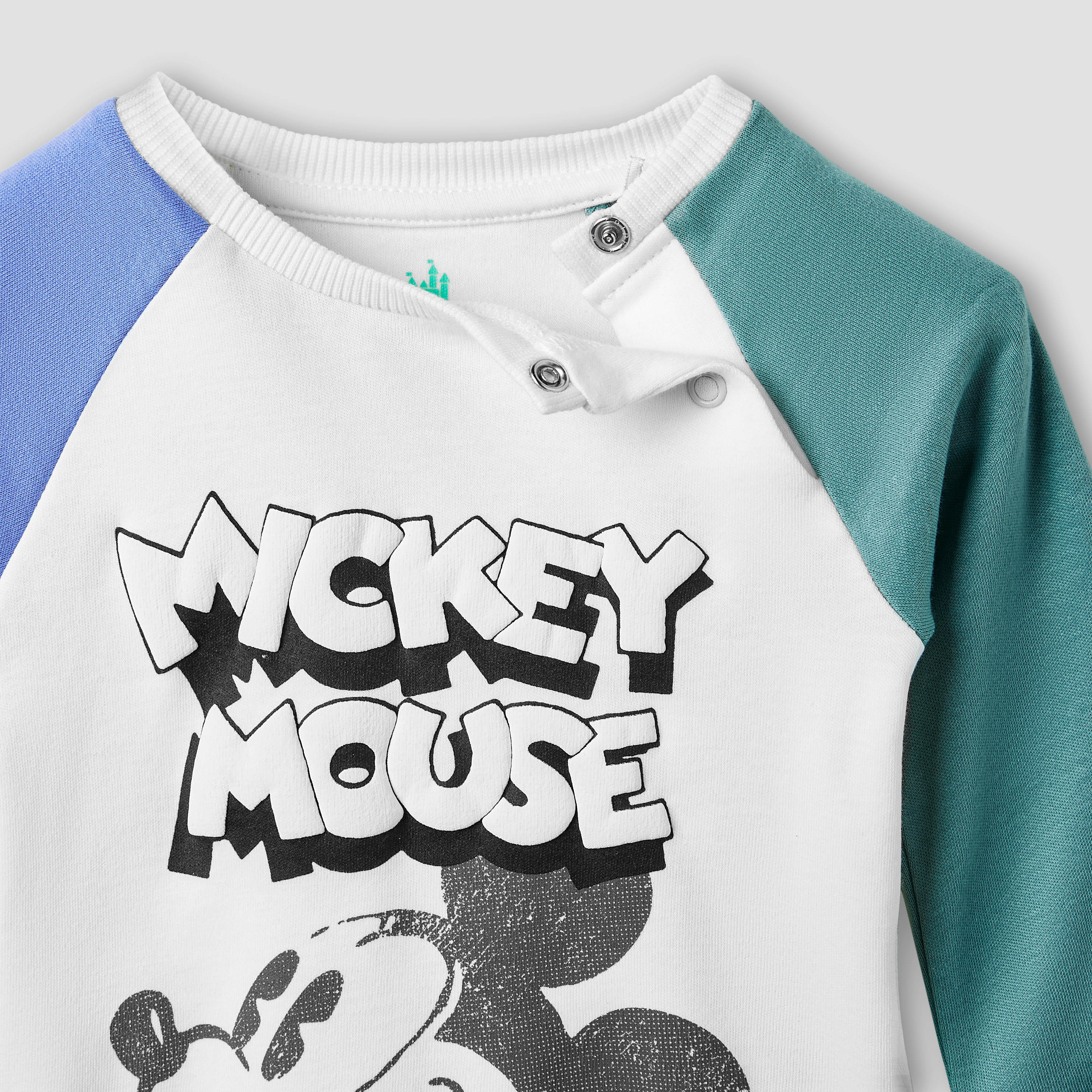 Disney Mickey Mouse Print T-shirt and Pyjama Set-baby-boys-clothing-nightwear-pyjamasets-image-4