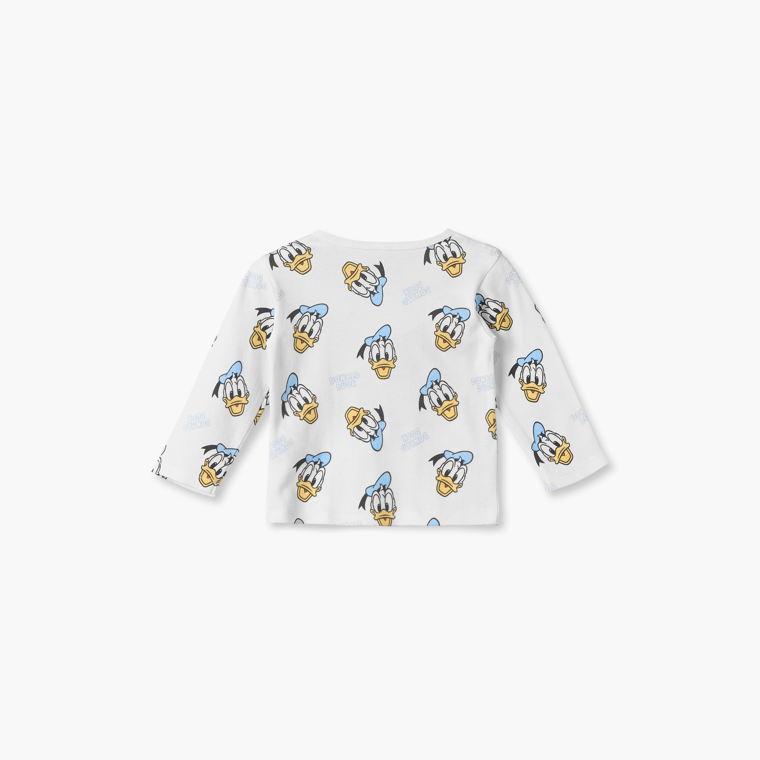 Disney Cotton Crew Neck Long Sleeves Pyjama Set with Donald Duck Print-baby-boys-clothing-nightwear-pyjamasets-image-5