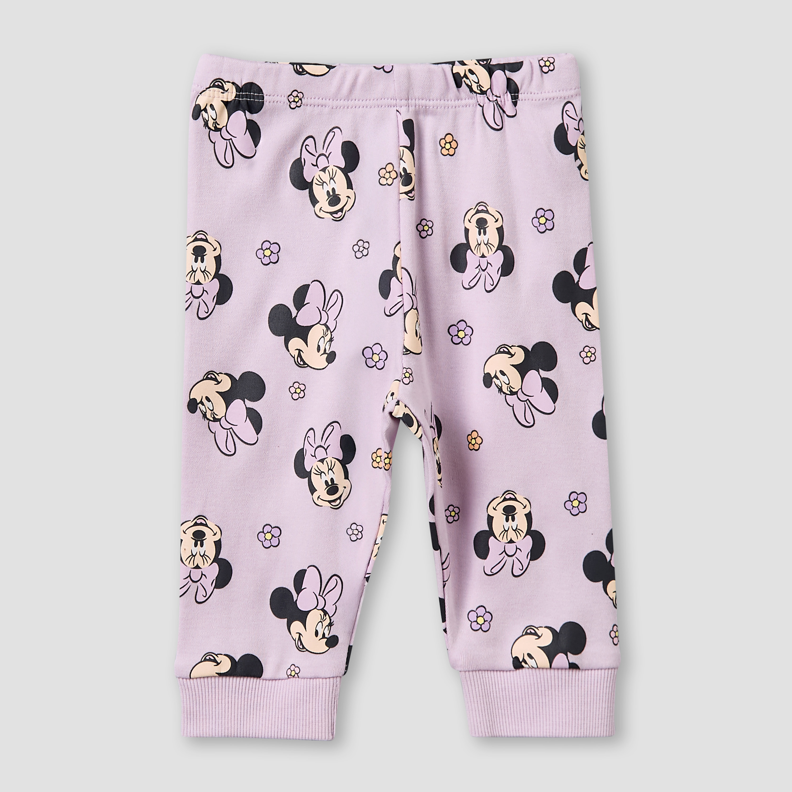 Disney Cotton Round Neck Long Sleeves Pyjama Set with Minnie Mouse Print-baby-girls-clothing-nightwear-pyjamasets-image-4