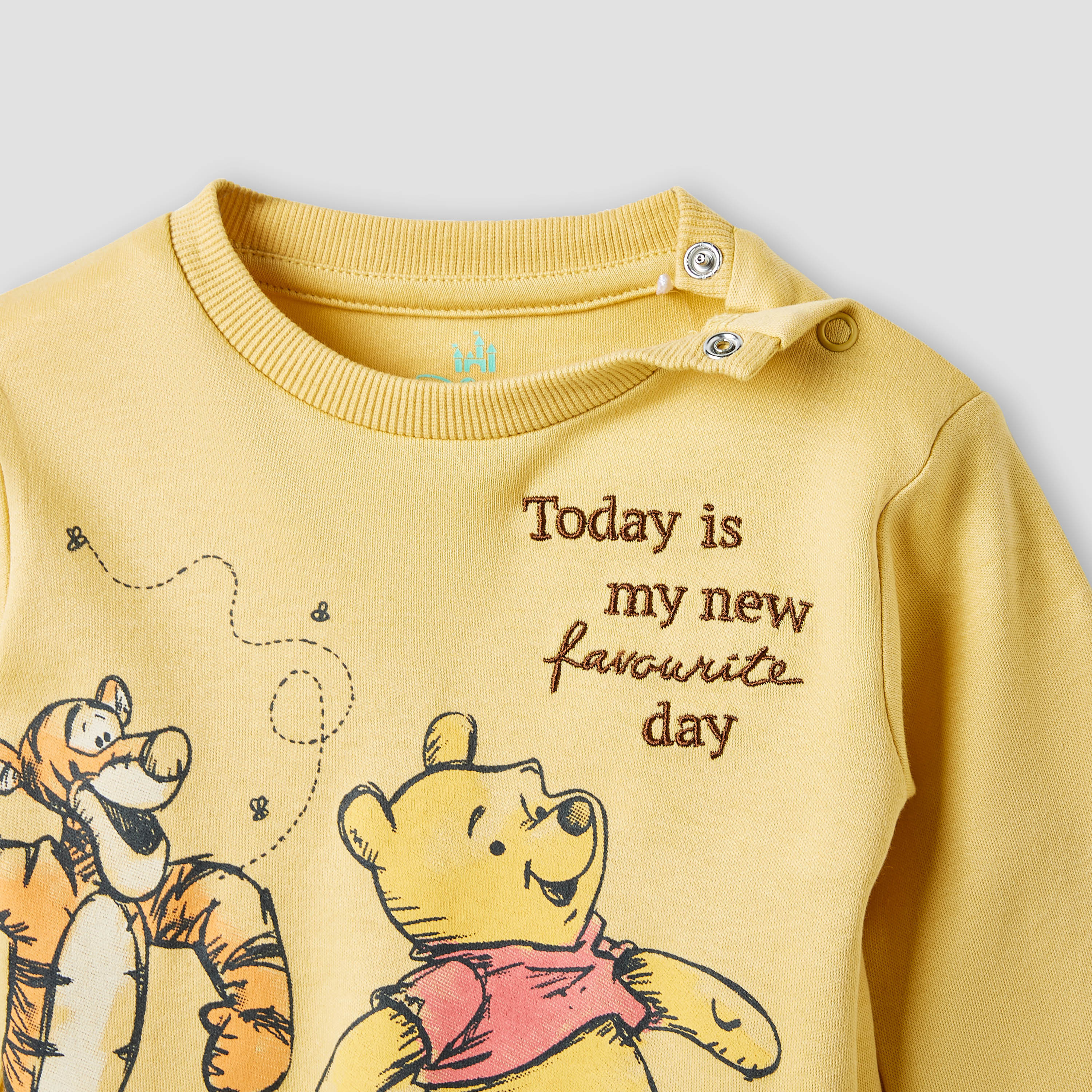Disney Winnie The Pooh Print T-shirt and Pyjama Set-baby-boys-clothing-nightwear-pyjamasets-image-4