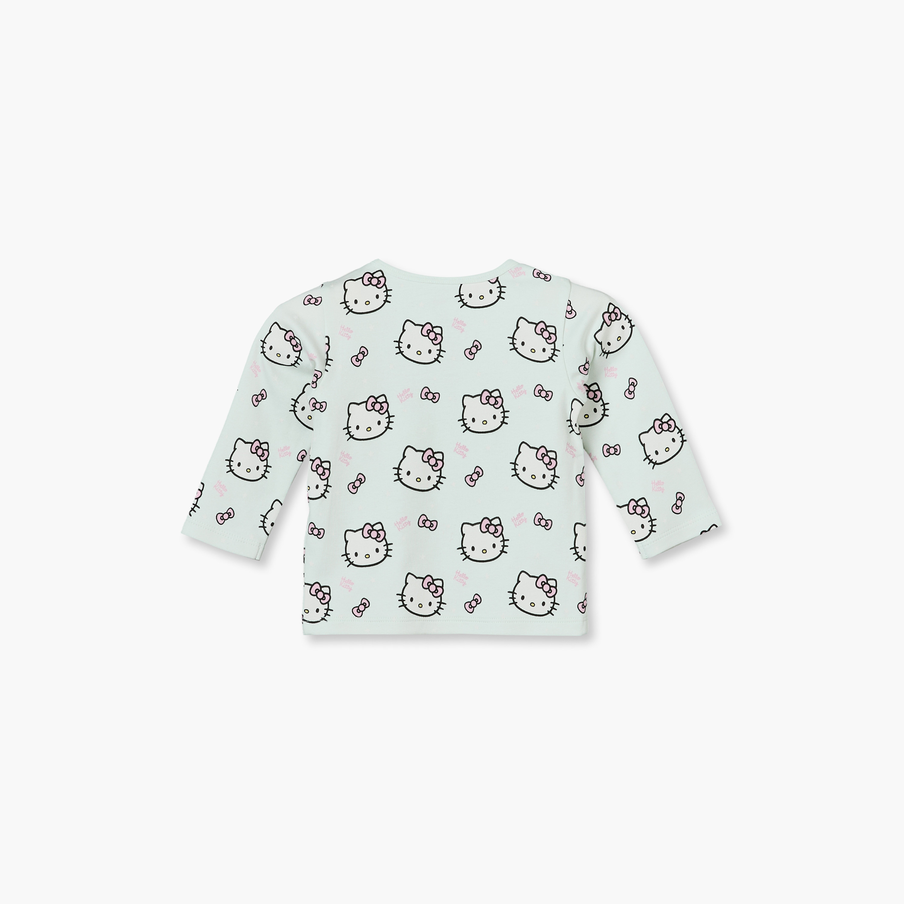 طقم بيجاما قطن بطبعات هالو كيتي وأكمام طويلة وياقة ضيقة من ديزني-baby-girls-clothing-nightwear-pyjamasets-image-5
