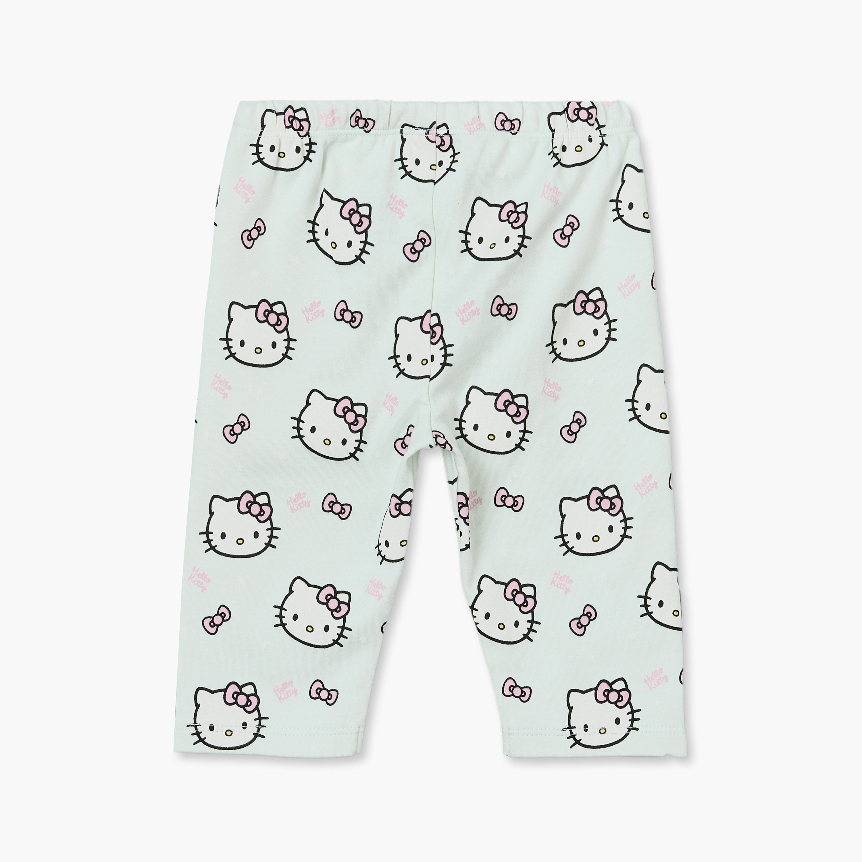 طقم بيجاما قطن بطبعات هالو كيتي وأكمام طويلة وياقة ضيقة من ديزني-baby-girls-clothing-nightwear-pyjamasets-image-6