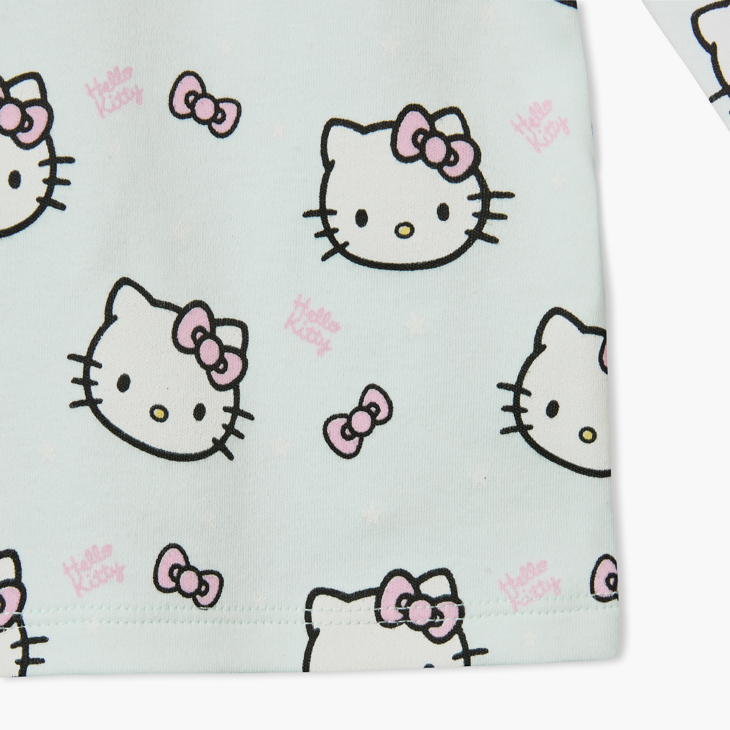 طقم بيجاما قطن بطبعات هالو كيتي وأكمام طويلة وياقة ضيقة من ديزني-baby-girls-clothing-nightwear-pyjamasets-image-8