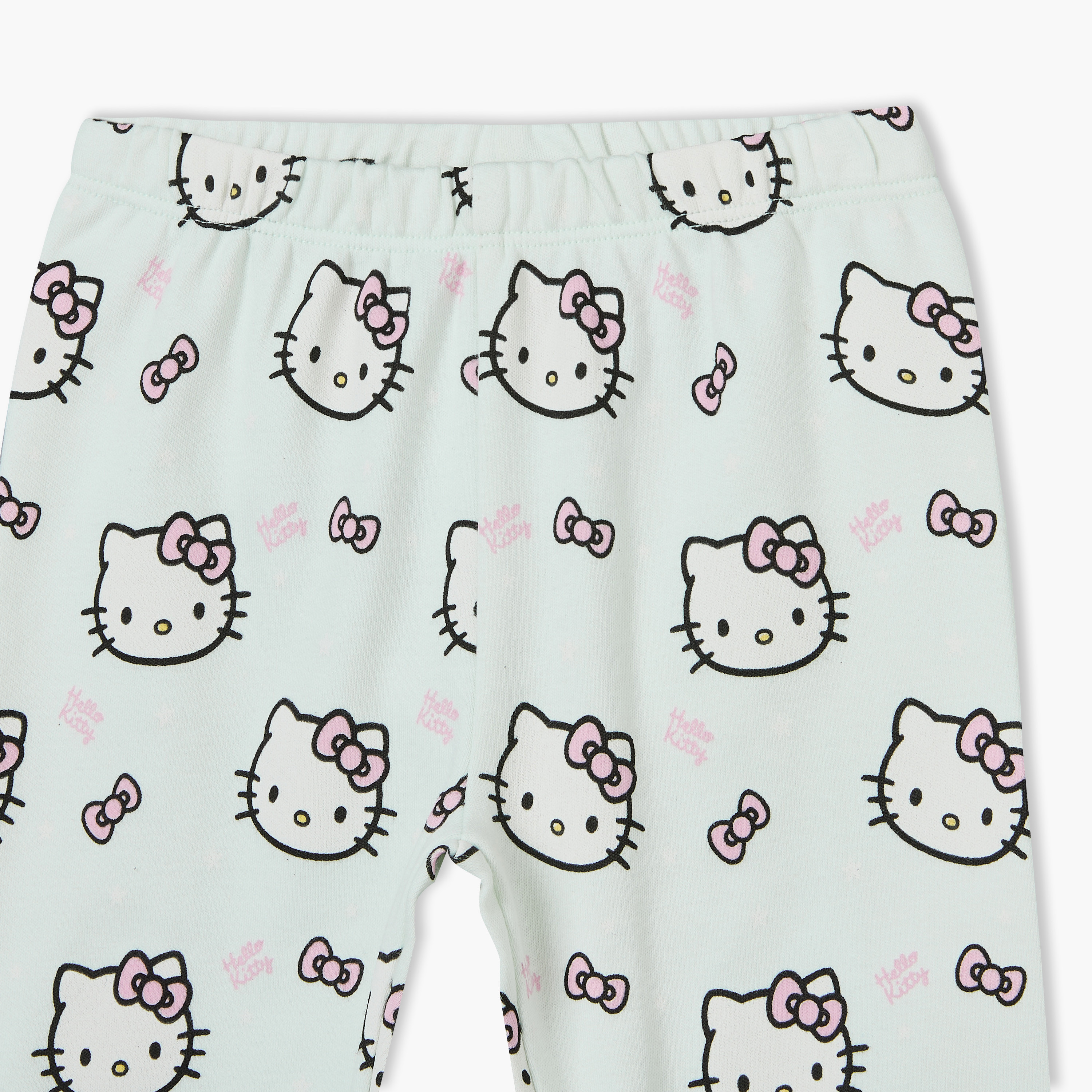 طقم بيجاما قطن بطبعات هالو كيتي وأكمام طويلة وياقة ضيقة من ديزني-baby-girls-clothing-nightwear-pyjamasets-image-9