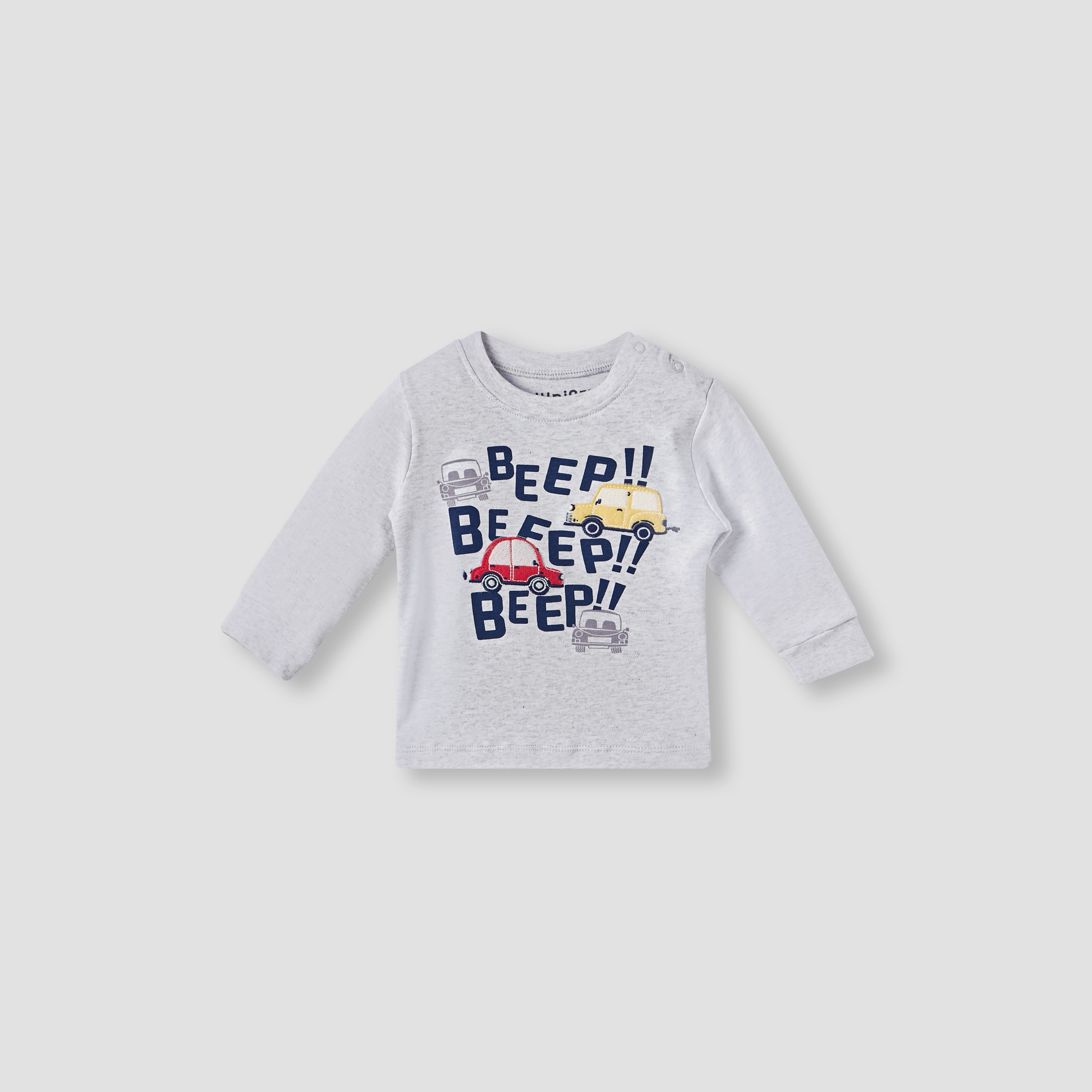 Juniors Shark Print Long Sleeves T-shirt and Pyjama Set-baby-boys-clothing-nightwear-pyjamasets-image-2