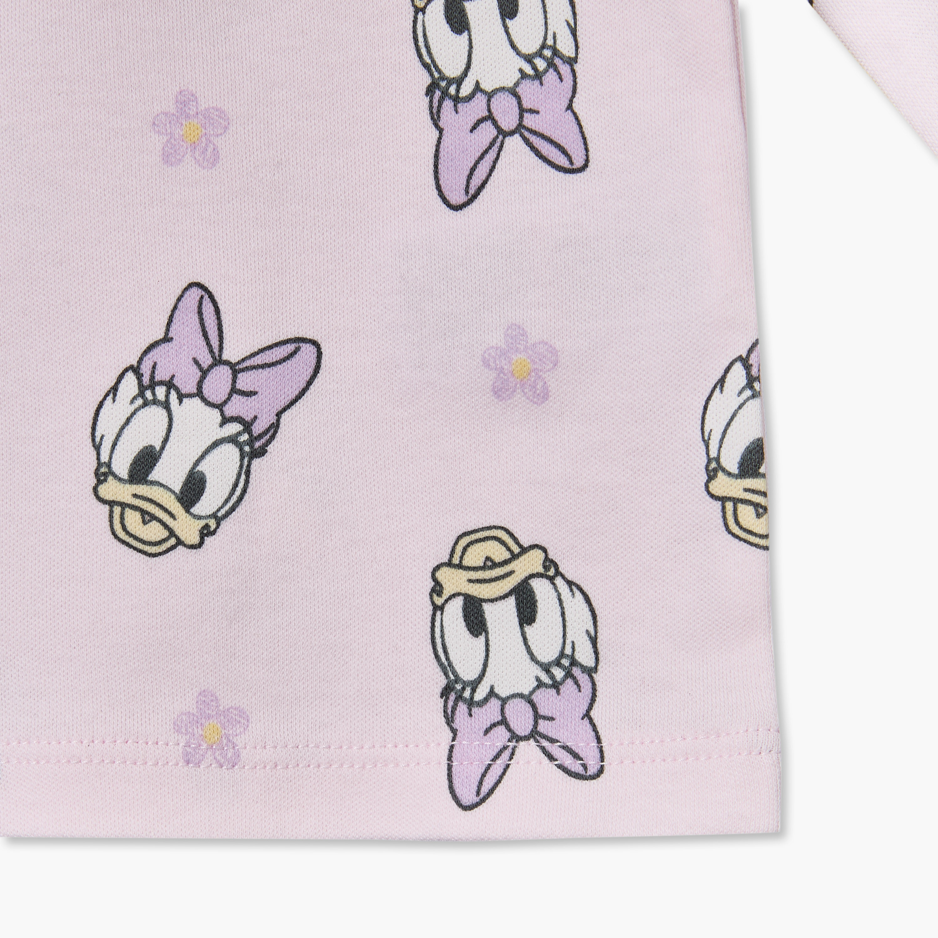 Disney Cotton Crew Neck Long Sleeves Pyjama Set with Daisy Duck Print-baby-girls-clothing-nightwear-pyjamasets-image-8